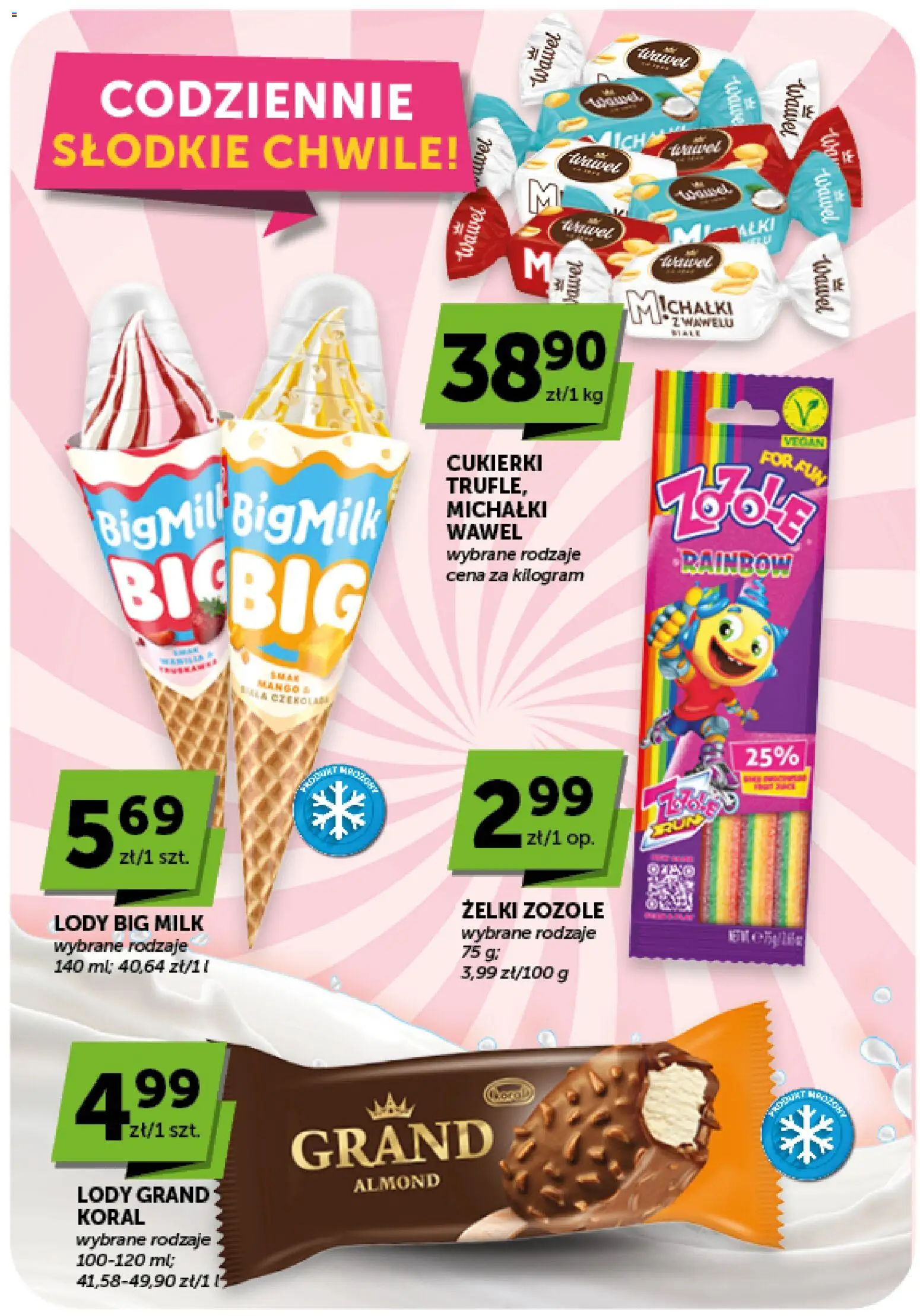 ABC gazetka od 20.08.2026 | Strona: 29 | Produkty: Big Milk, Żelki, Lody Big Milk, Cukierki