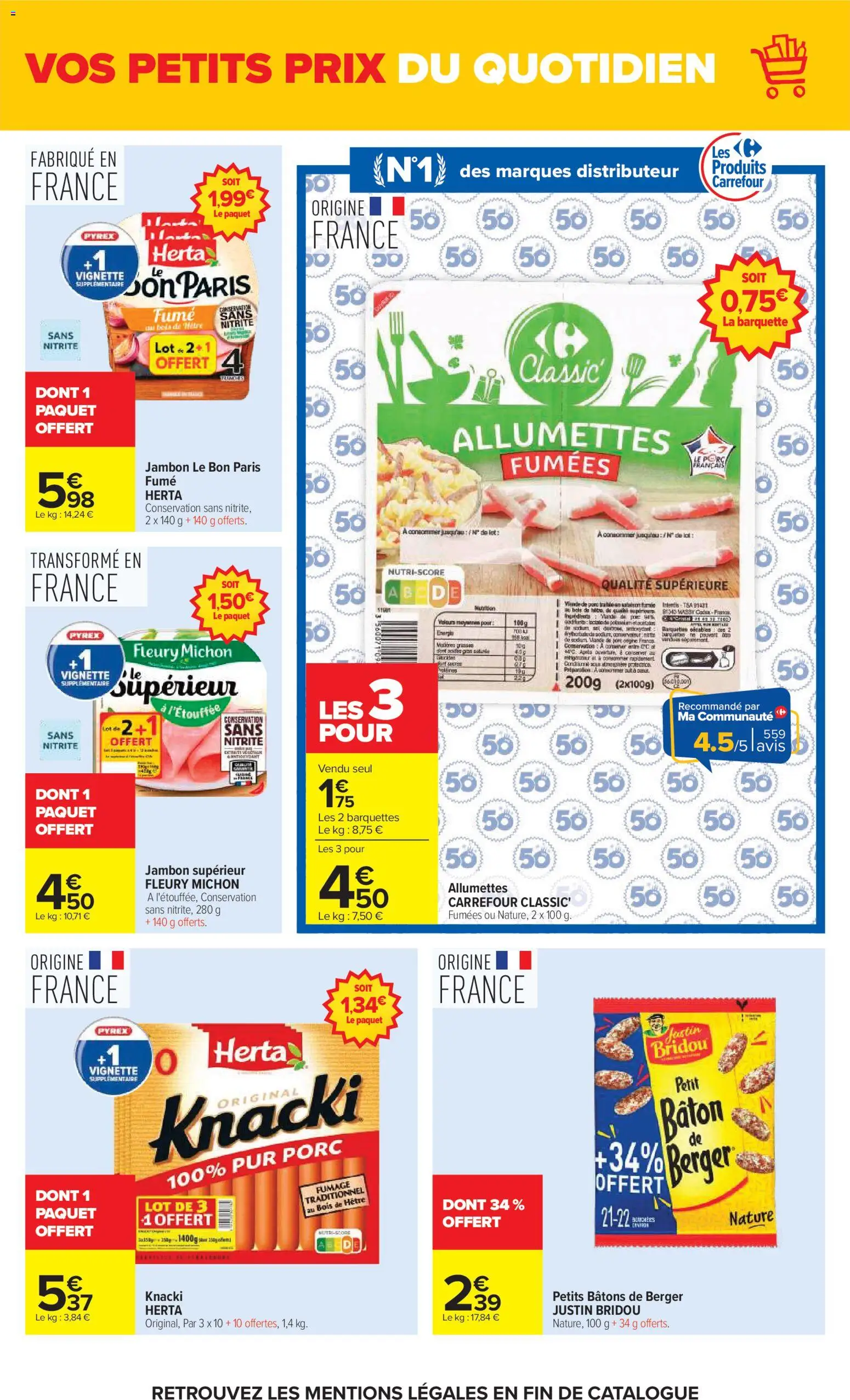{H1} | Page: 12 | Produits: Jambon, Porc
