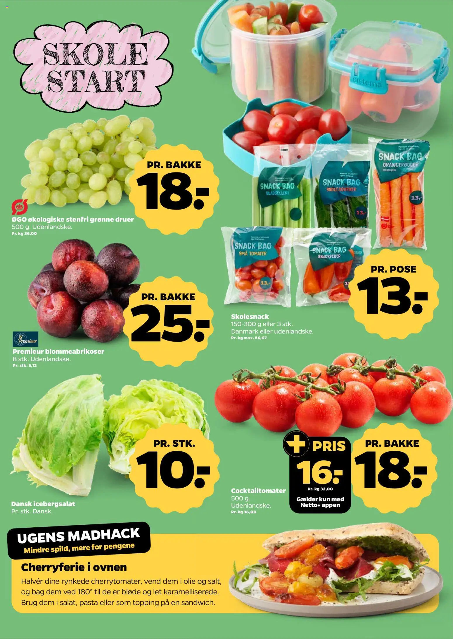 Netto tilbudsavis – gyldig fra 08/08/2026 | Side: 7 | Produkter: Snackpeber, Olie, Pasta, Søm