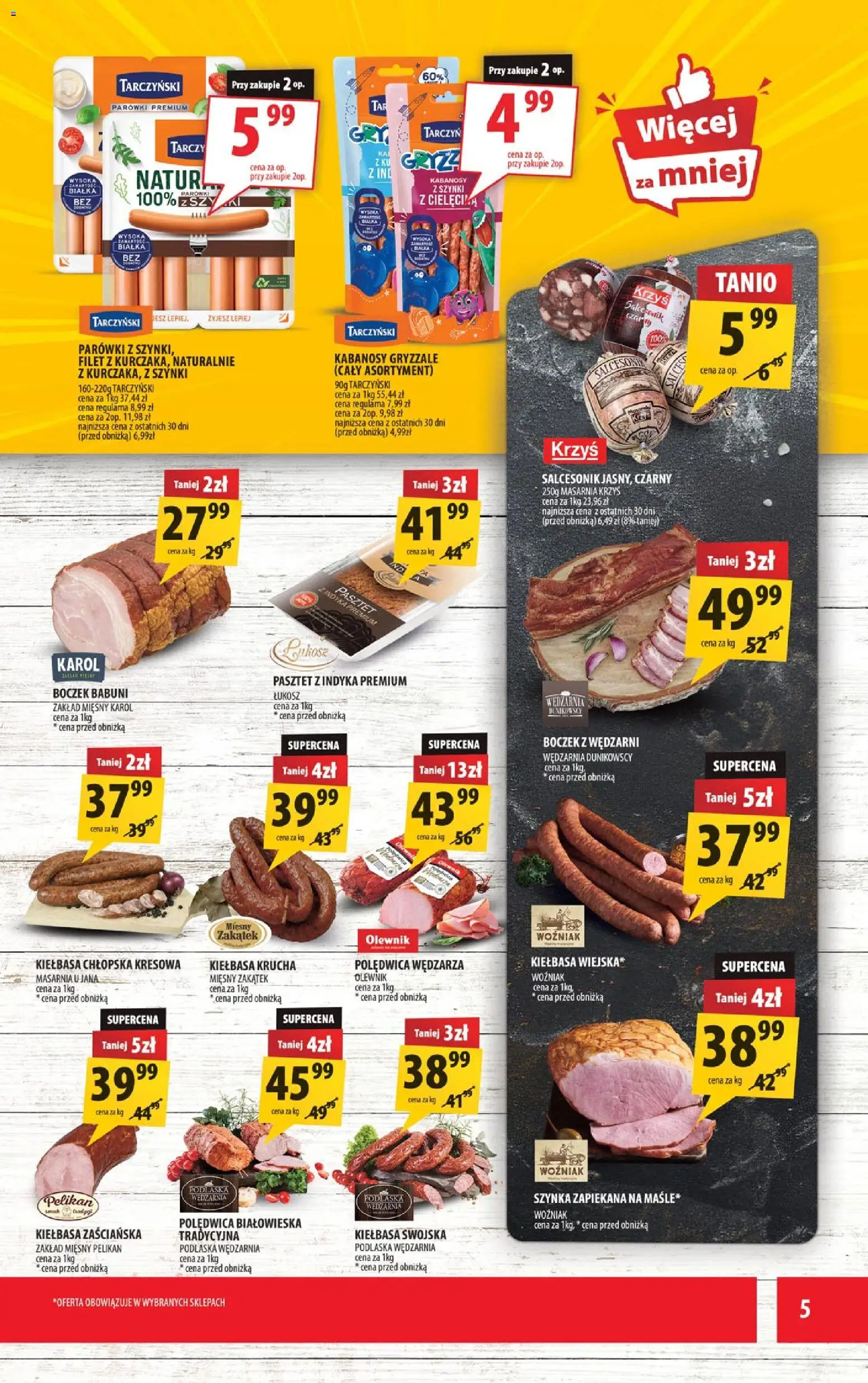 Arhelan gazetka od 11.09.2026 | Strona: 5 | Produkty: Pasztet z indyka, Pasztet, Boczek, Filet