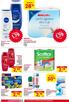 Anteprima del volantino Despar volantino Laives valido a partire dal 15/07/2026 | Pagina: 18 | Prodotti: Shampoo, Balsamo, Bicarbonato, Talco