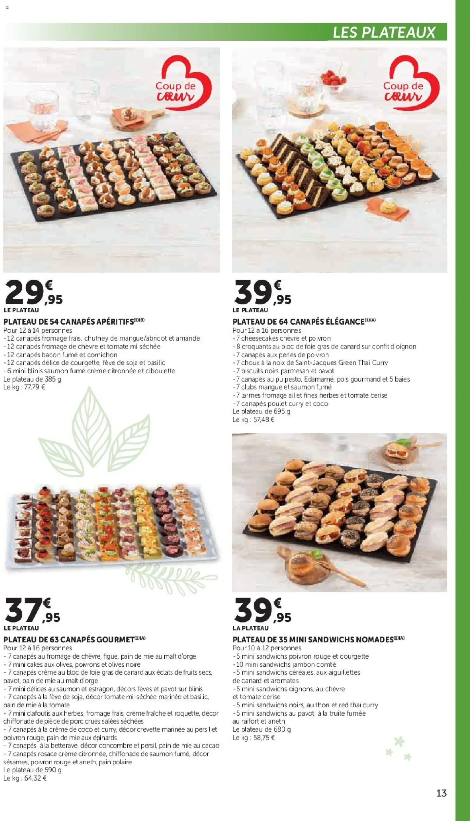 {H1} | Page: 13 | Produits: Curry, Bloc de foie gras, Pois, Biscuits