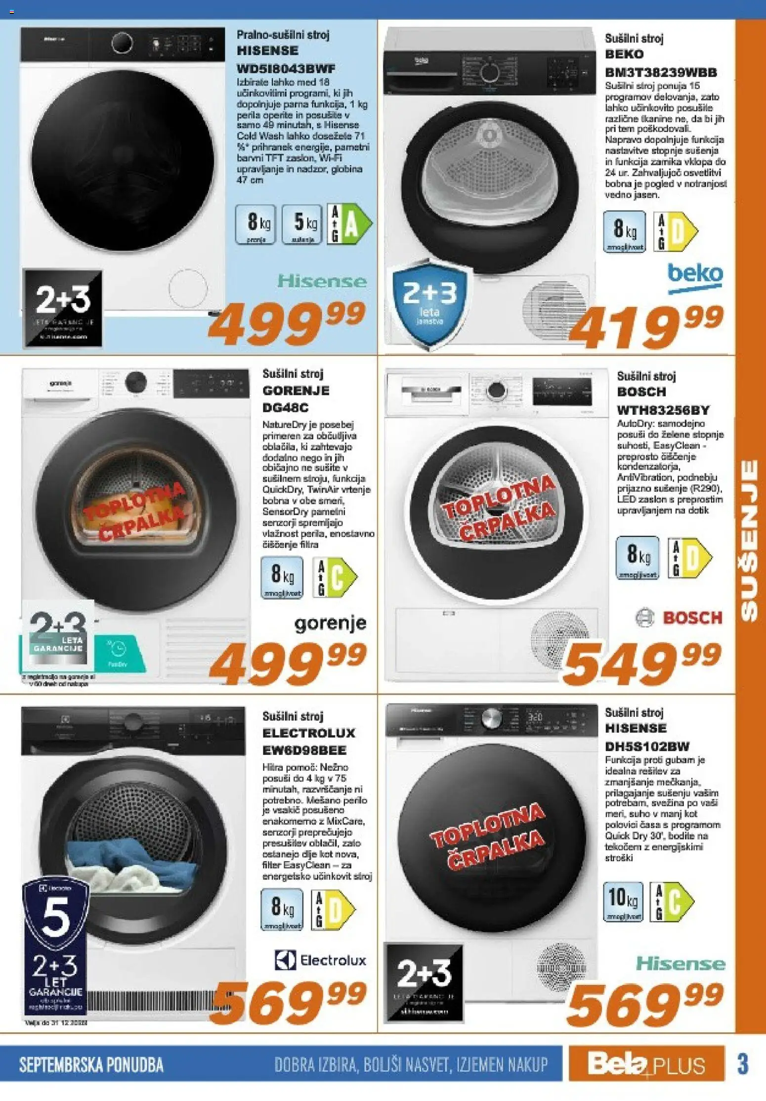 Novi Bela plus katalog ponudbe – veljaven od 16.09.2026 | Stran: 3 | Izdelki: Med, Črpalka, Susilni stroj