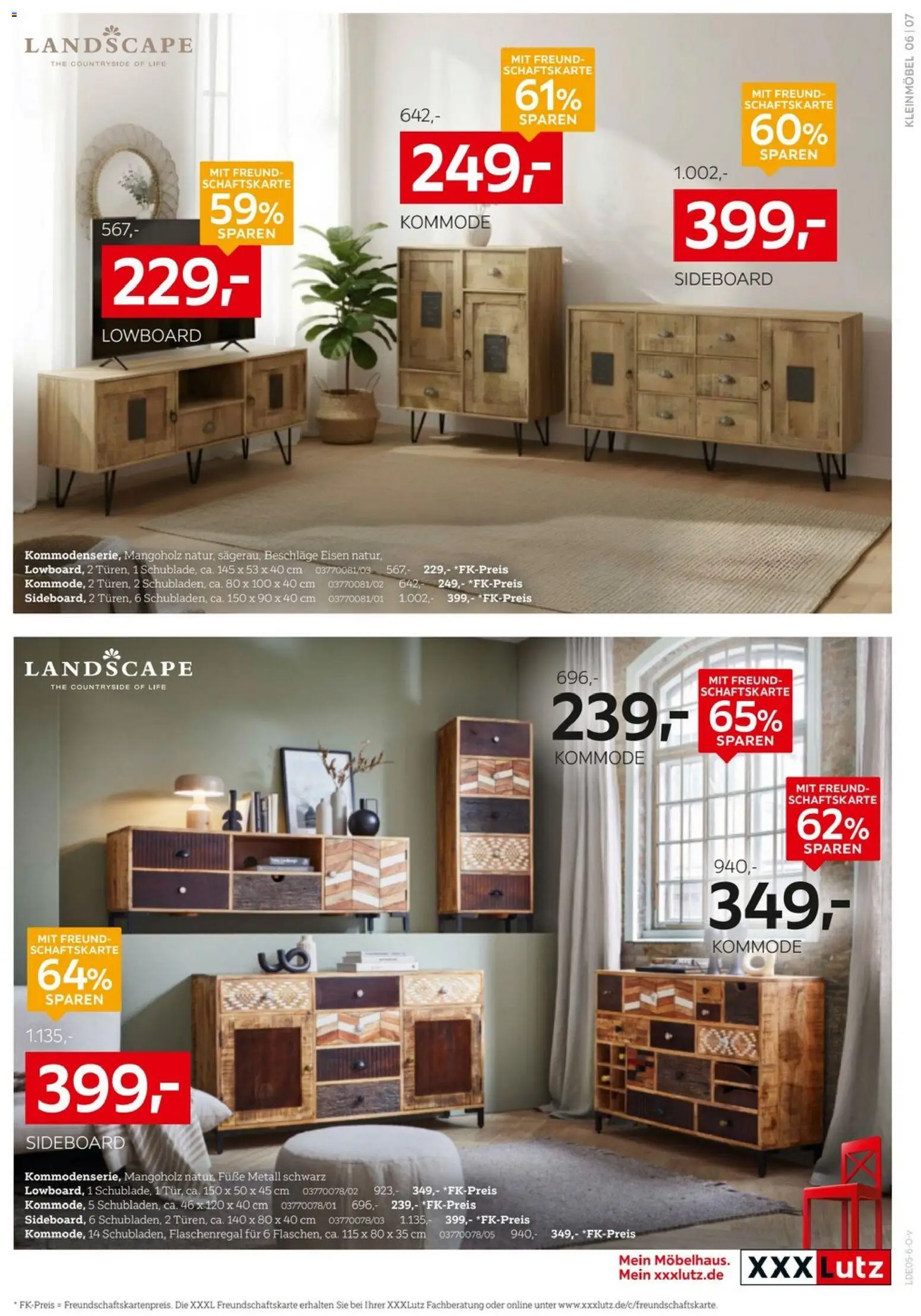XXXLutz Aufbewahrung & Deko – gültig ab 16.05.2026 | Seite: 7 | Produkte: Sideboard, Lowboard, Kommode