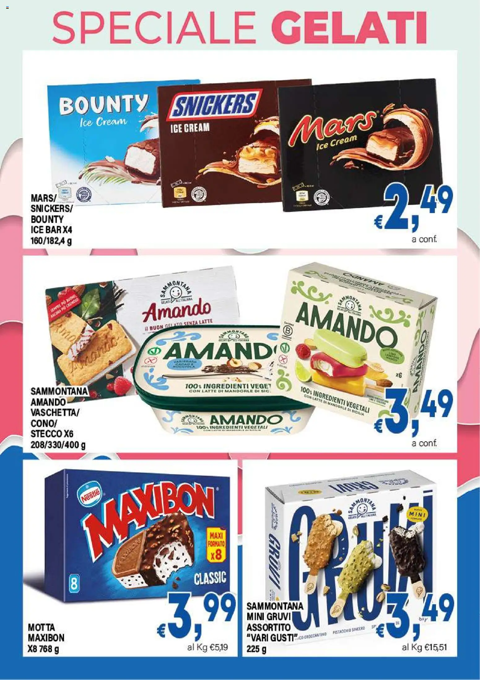 Volantino DEM del 01/08/2026 | Pagina: 8 | Prodotti: Gelato, Latte, Mandorle
