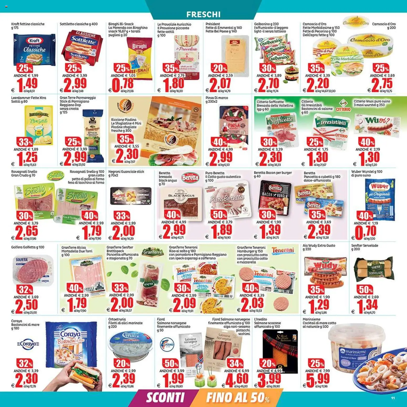 Volantino Elite Supermercati del 17/07/2026 | Pagina: 11 | Prodotti: Provolone, Pollo, Piadina, Guanciale