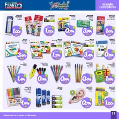 Anteprima del volantino Franzy's volantino valido a partire dal 22/08/2026 | Pagina: 11 | Prodotti: Evidenziatore, Pennarelli, Pastelli, Correttore