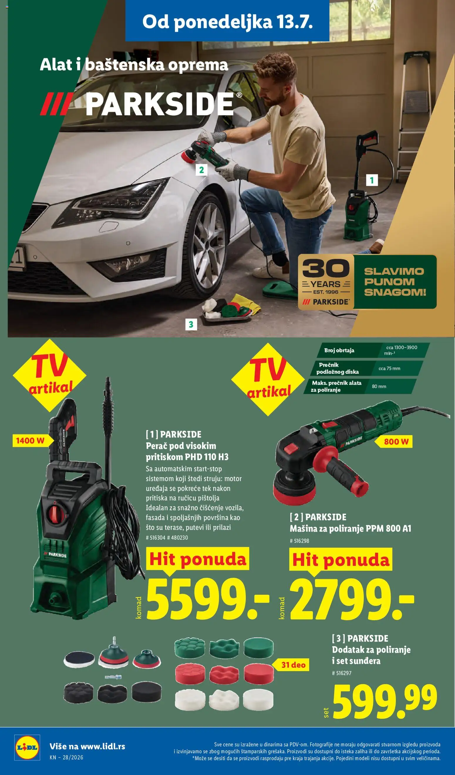 Lidl katalog - važi od 09.07.2026 | Strana: 76 | Proizvode: Parkside, Sto