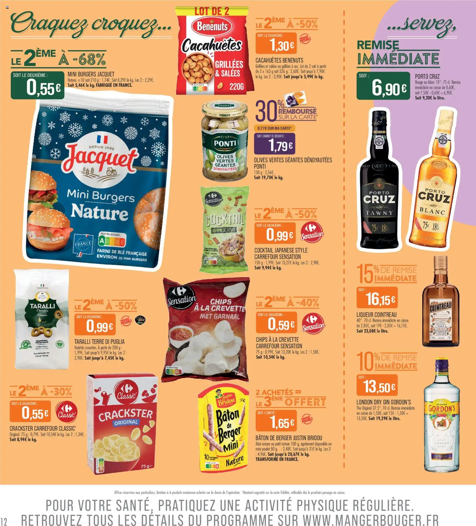 {H1} | Page: 12 | Produits: Farine de ble, Olives, Crevette, Gin