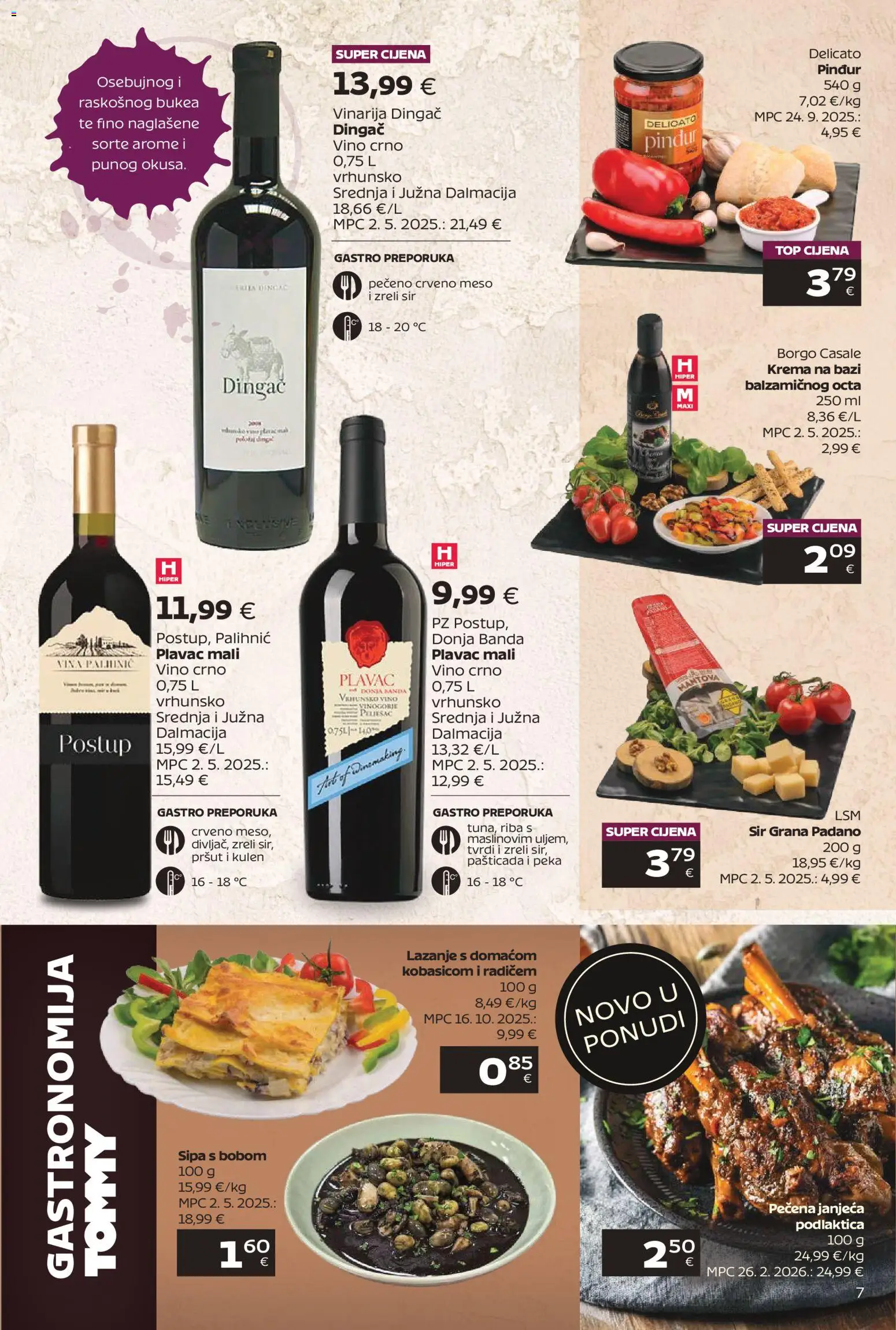 Tommy katalog | vrijedi od 09.03.2026 | Stranica: 7 | Proizvodi: Grana Padano, Sipa, Pršut, Krema