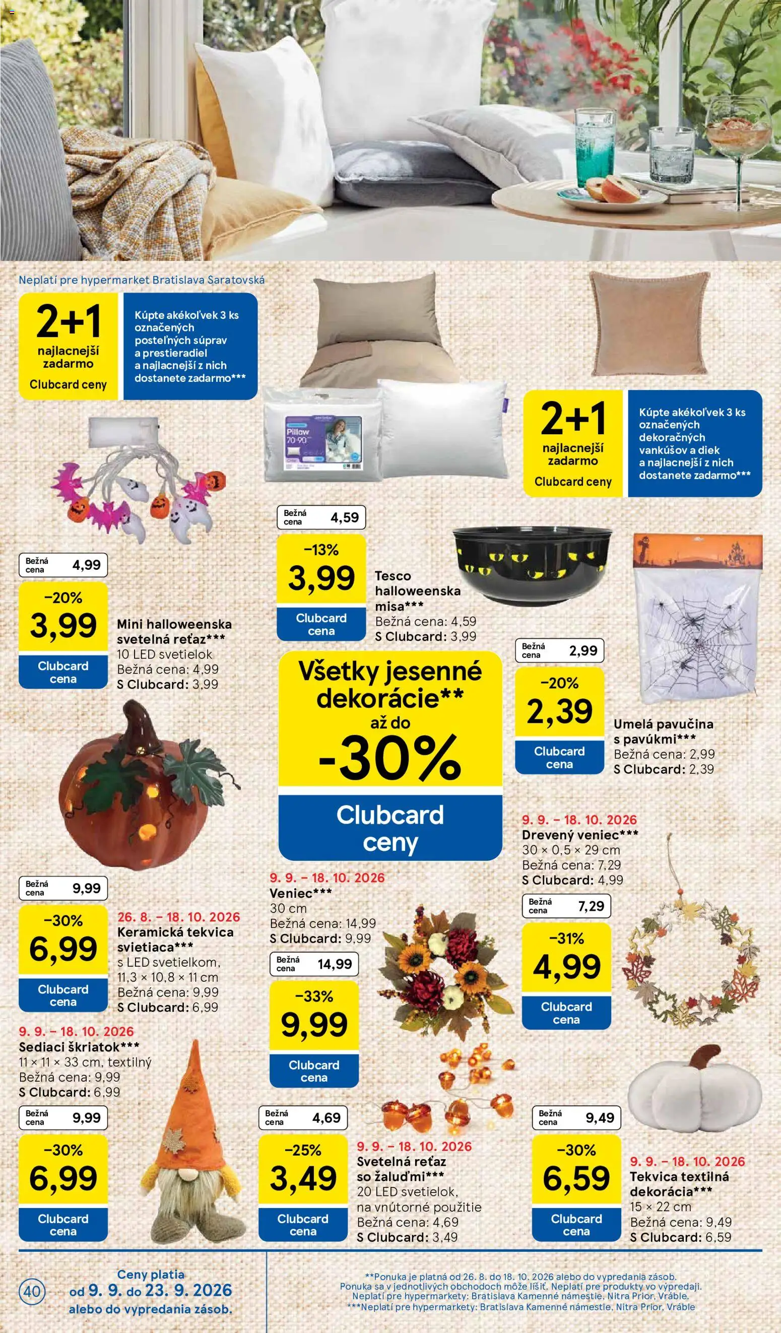 Nové Tesco akcie – leták je platný od 09.09.2026 | Strana: 40