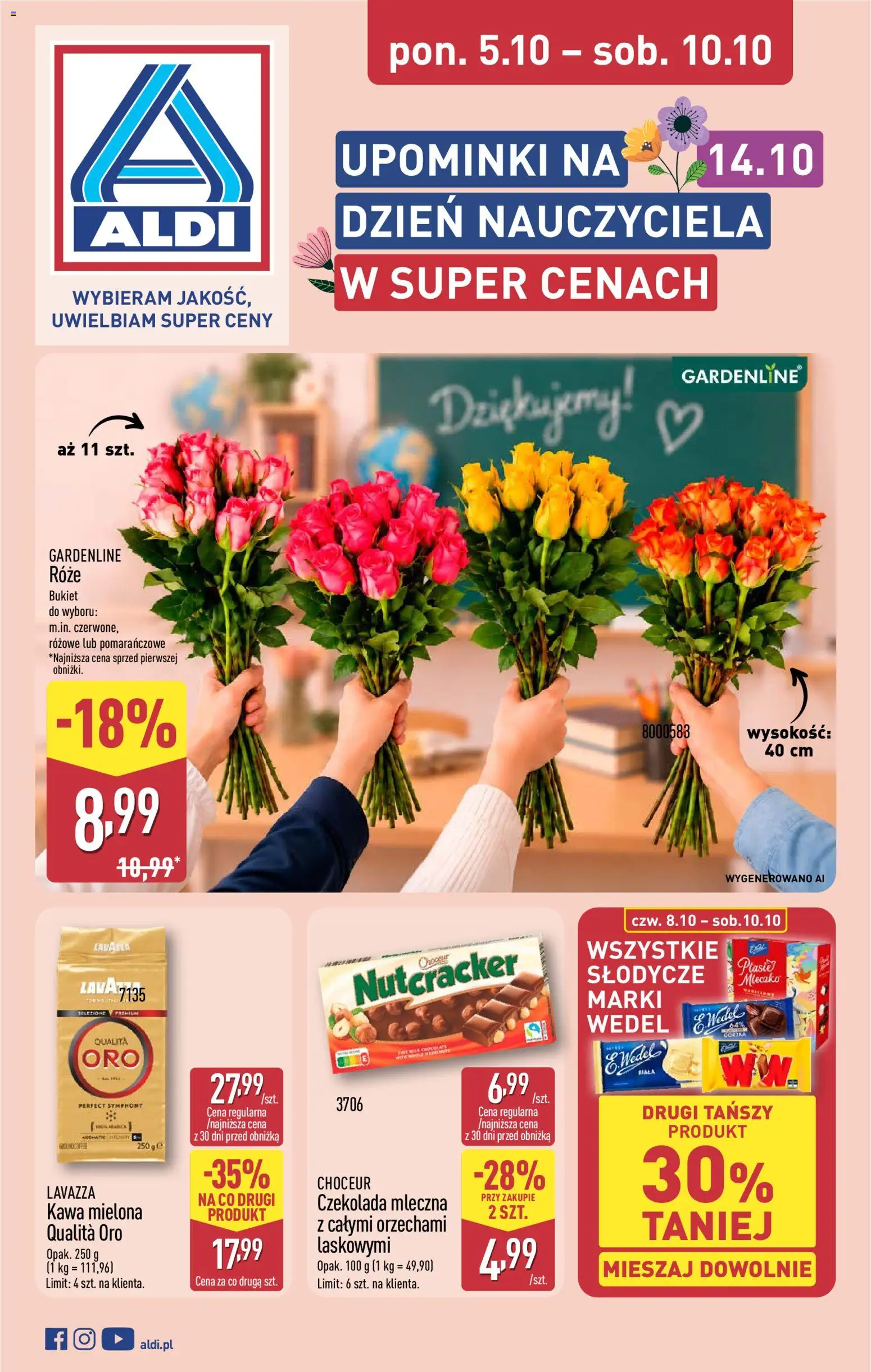 Aldi Polsko leták - Ceny regularne w dół od 05.10.2026 | Strana: 1 | Produkty: Lavazza