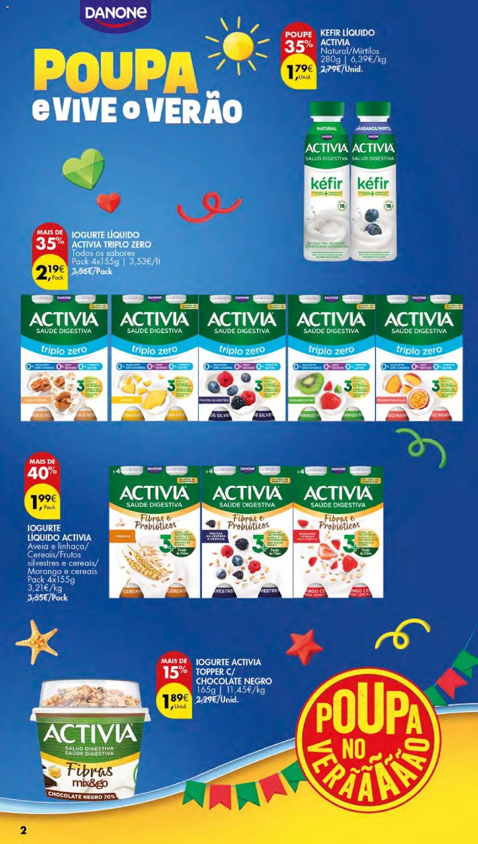 Pingo Doce Especial Iogurtes Açores │ válido de 27/08/2026 | Página: 2 | Produtos: Aveia, Probióticos, Cereais, Iogurte liquido