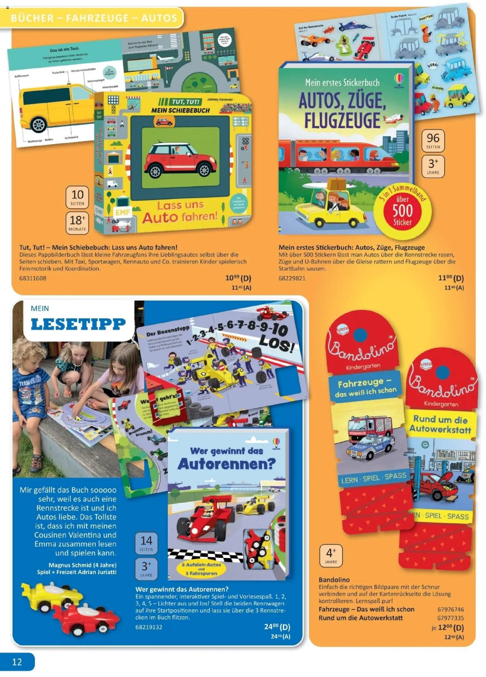 Vedes Spiele-, Buch- und Kreativprospekt – gültig ab 24.08.2026 | Seite: 12 | Produkte: Spiel