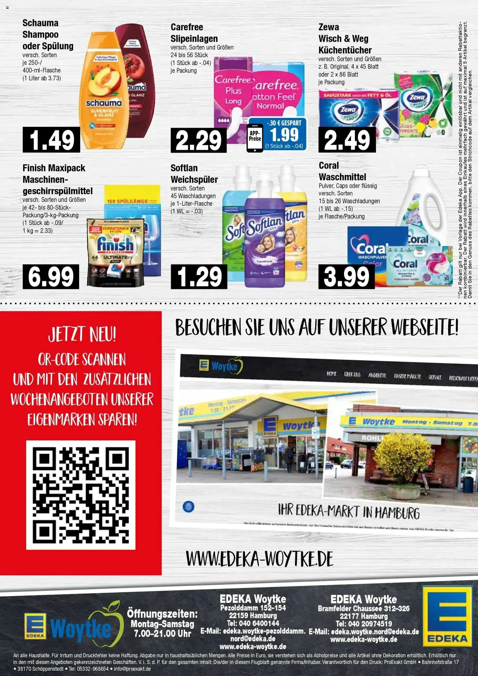 Edeka Prospekt Hamburg (ab 10.08.2026) » Angebote Online | Seite: 8 | Produkte: Schauma shampoo, Shampoo, Spülung, Uhr