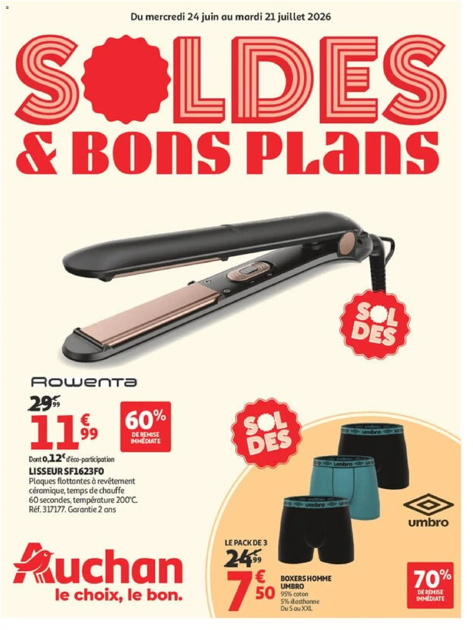 Auchan - Soldes d'été à partir du 24/06/2026 catalogue cover