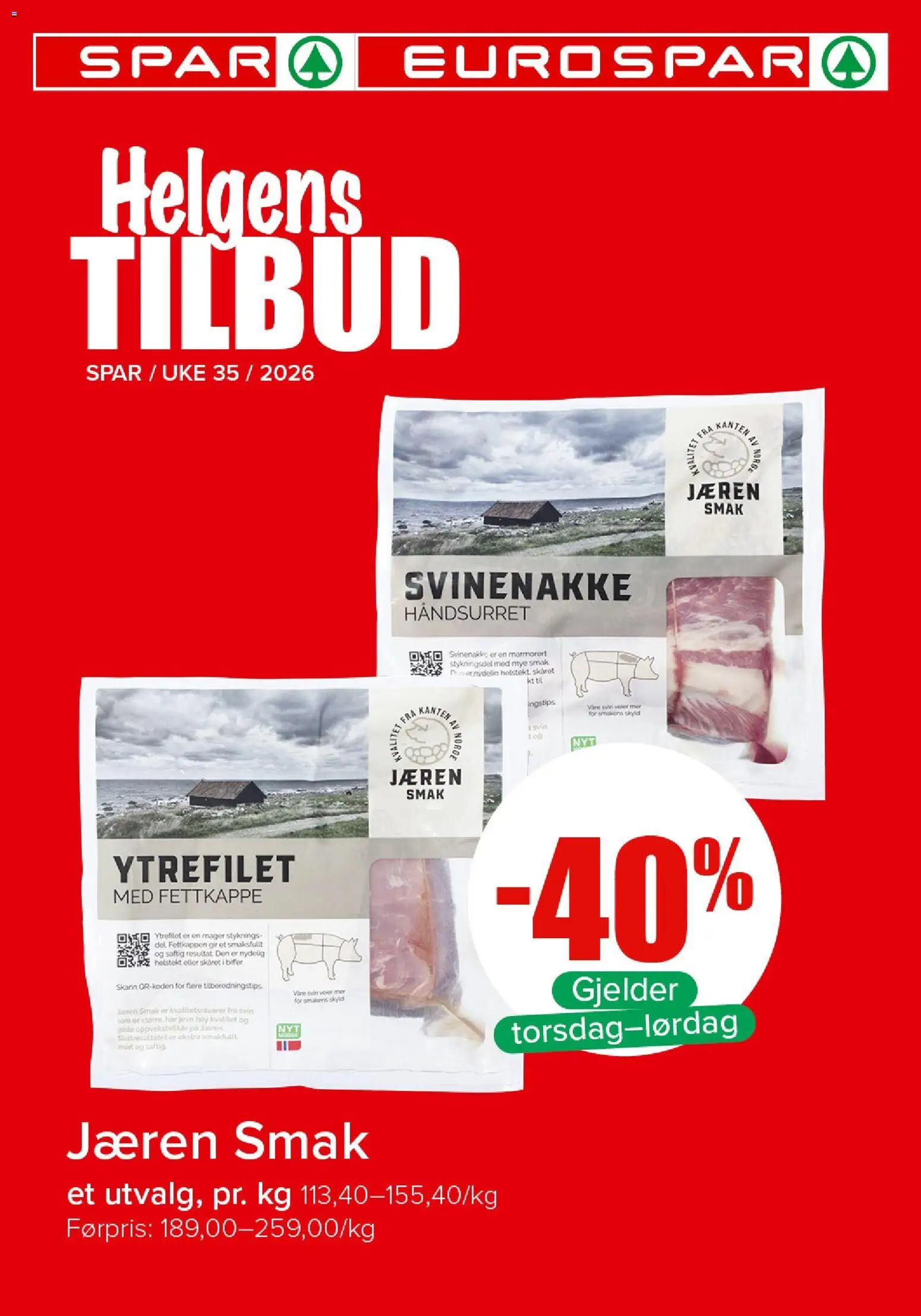 {H1} | Side: 1 | Produkter: Ytrefilet, Svin, Svinenakke