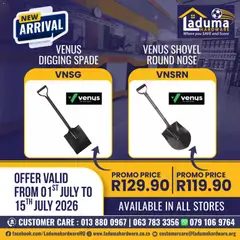 Laduma Hardware specials catalogue – valid from 01/07/2026