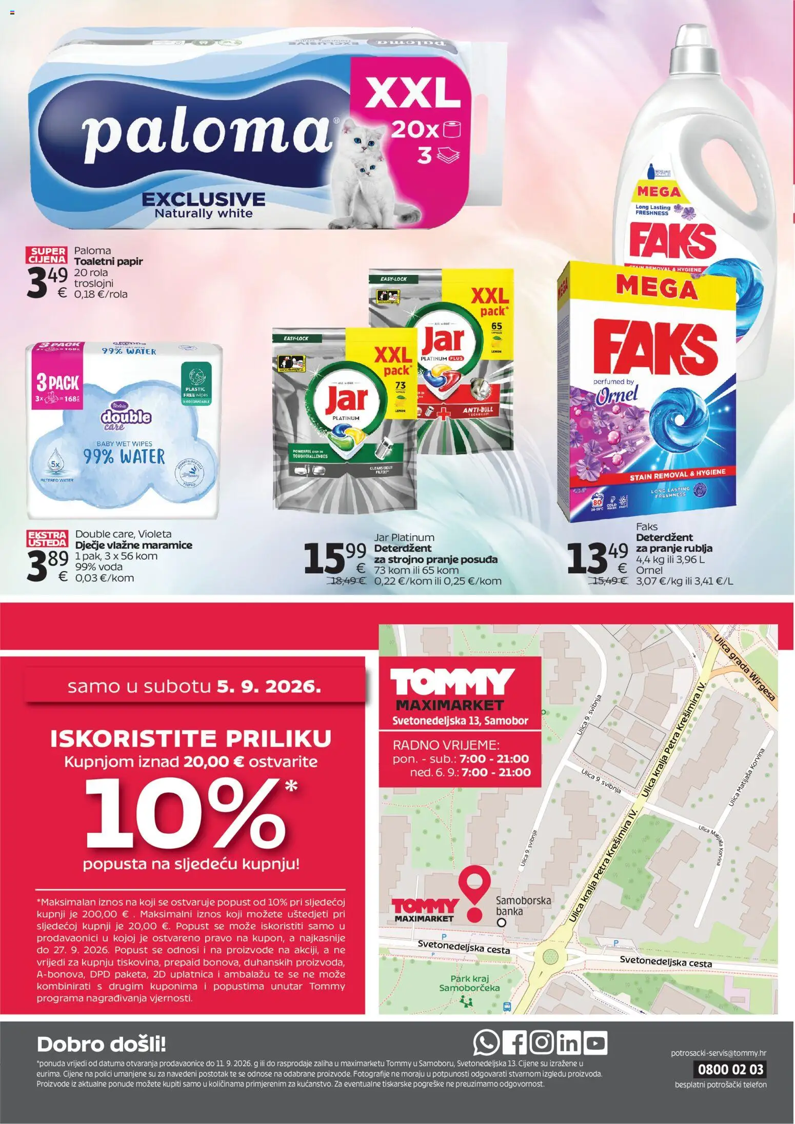 Tommy katalog | vrijedi od 05.09.2026 | Stranica: 4 | Proizvodi: Faks, Jar platinum, Toaletni papir, Jar