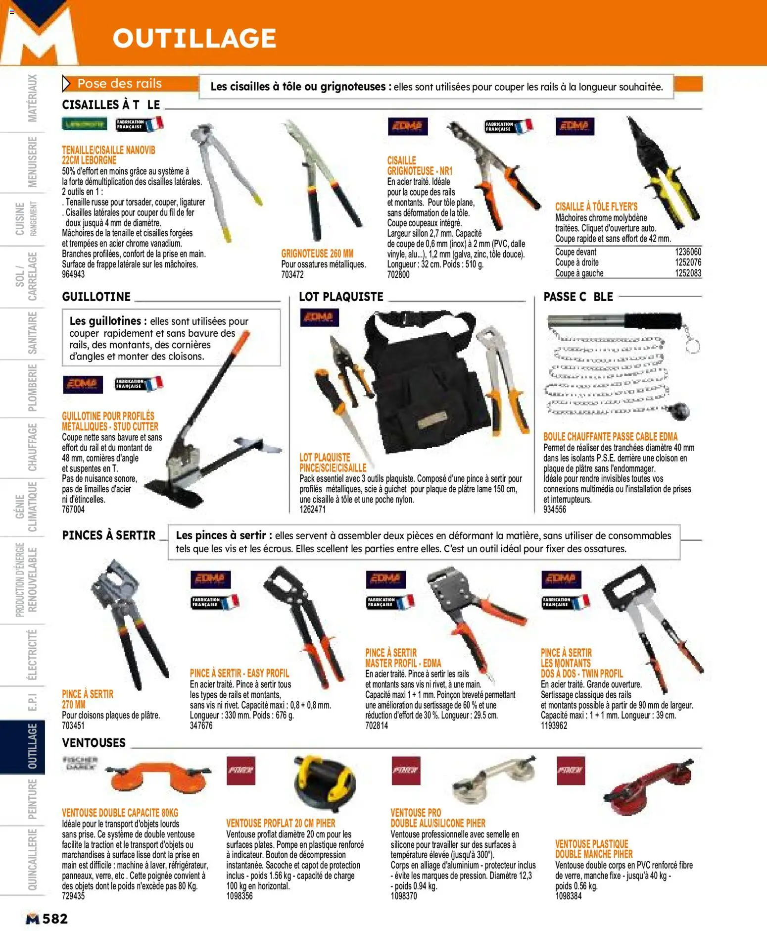{H1} | Page: 582 | Produits: Câble, Pinces, Poids, Prise
