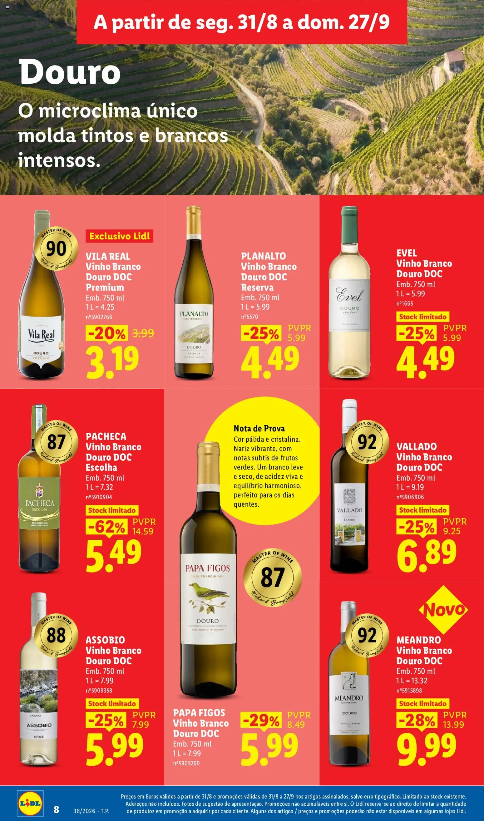Lidl Folheto Especial │ válido de 31/08/2026 | Página: 8 | Produtos: Vinho branco, Figos, Papa, Vinho