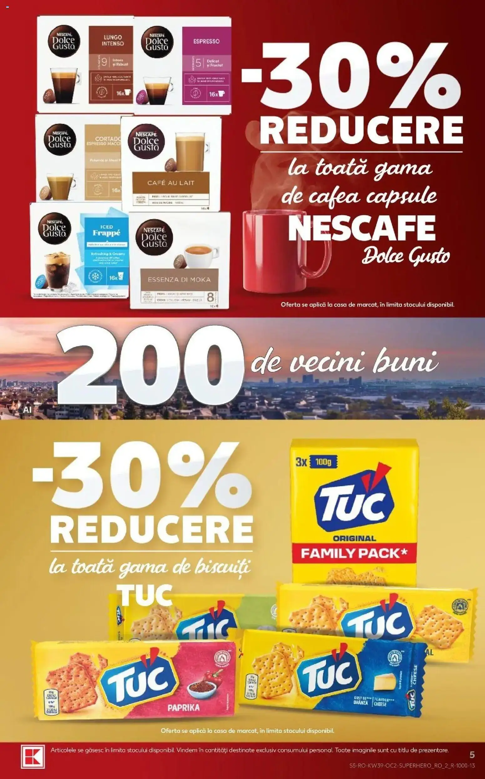 Kaufland Ploiești 23.09.2026 - Revista si Oferta | Pagină: 5 | Produse: Aplică, Brânză, Cafea, Biscuiți