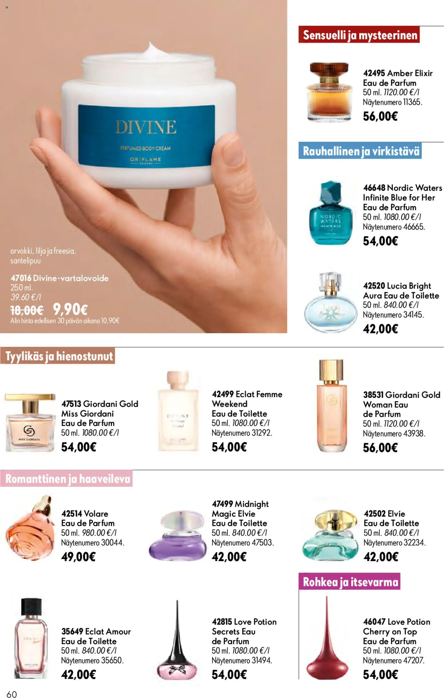 Oriflame - Esite 10 – voimassa 15/07/2026 alkaen | Sivu: 60