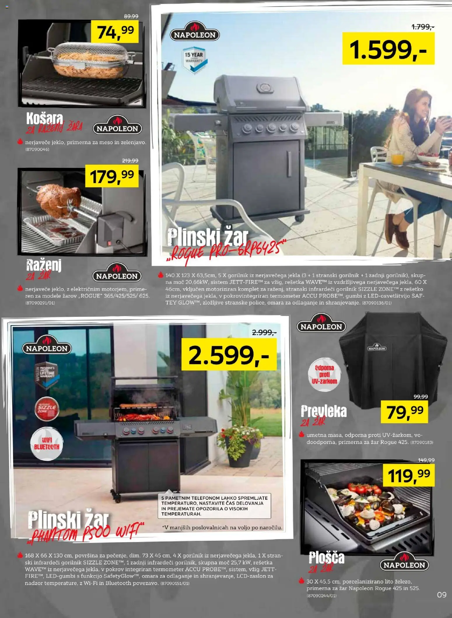 Novi XXXL Lesnina katalog ponudbe – veljaven od 07.04.2026 | Stran: 9 | Izdelki: Plinski žar, Zar, Termometer, Omara