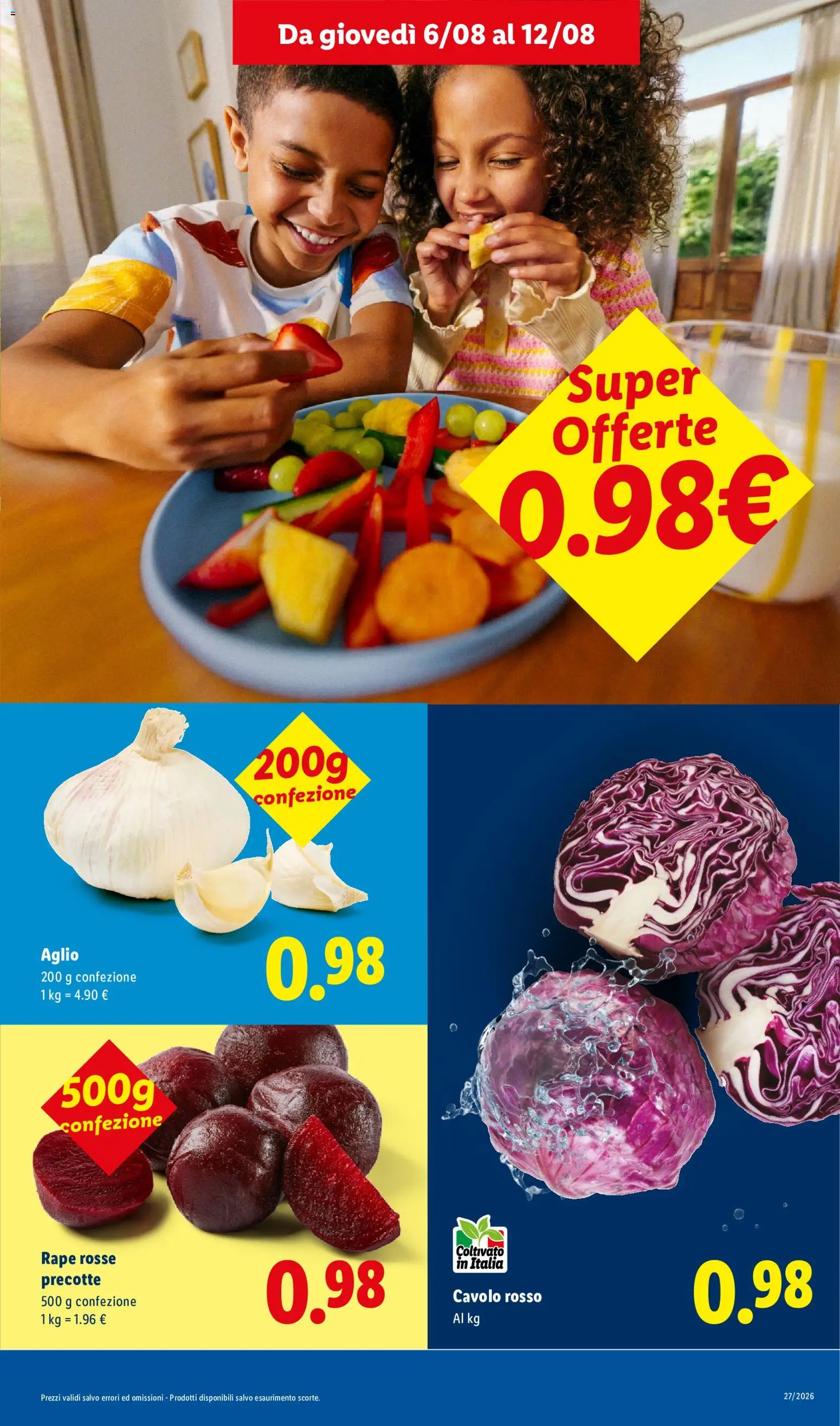 Volantino Lidl del 06/08/2026 | Pagina: 3 | Prodotti: Aglio, Cavolo
