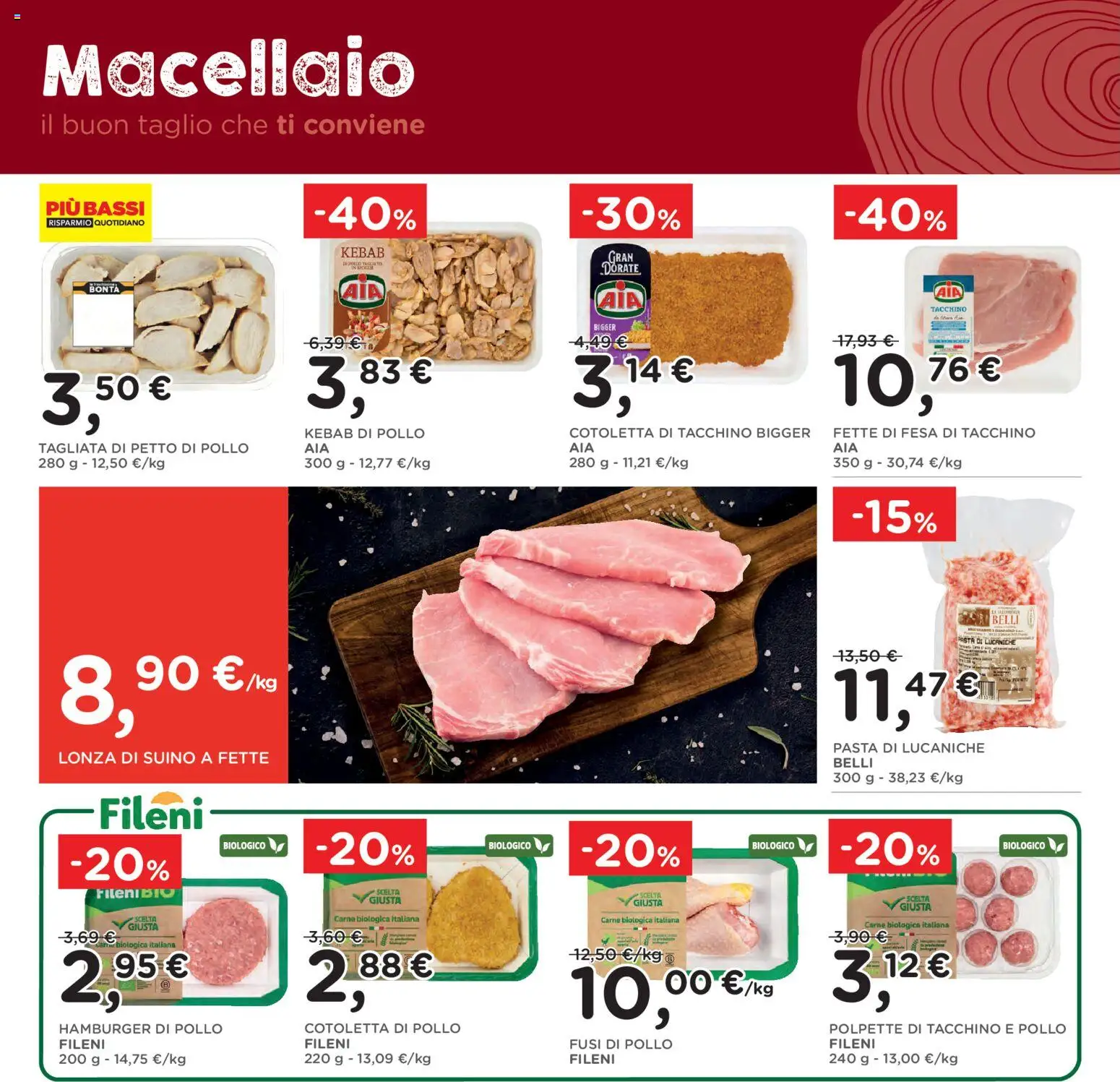 Volantino Poli del 02/09/2026 | Pagina: 12 | Prodotti: Pollo, Taglio, Pasta, Carne