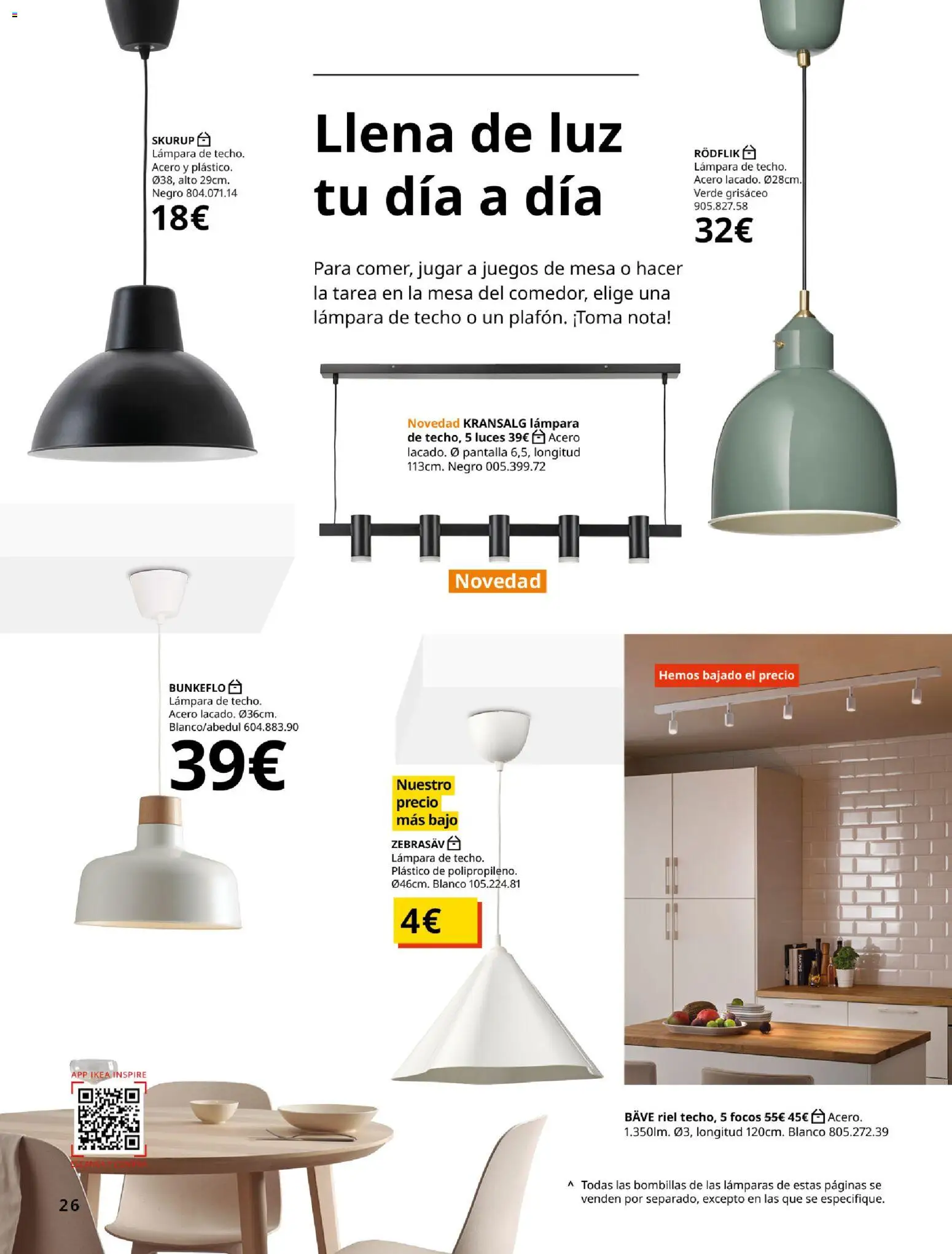 Catálogo IKEA Accesorios y decoración │ válido desde el 01/02/2026 | Página: 26 | Productos: Lámpara de techo, Juegos de mesa, Lámparas, Lámpara