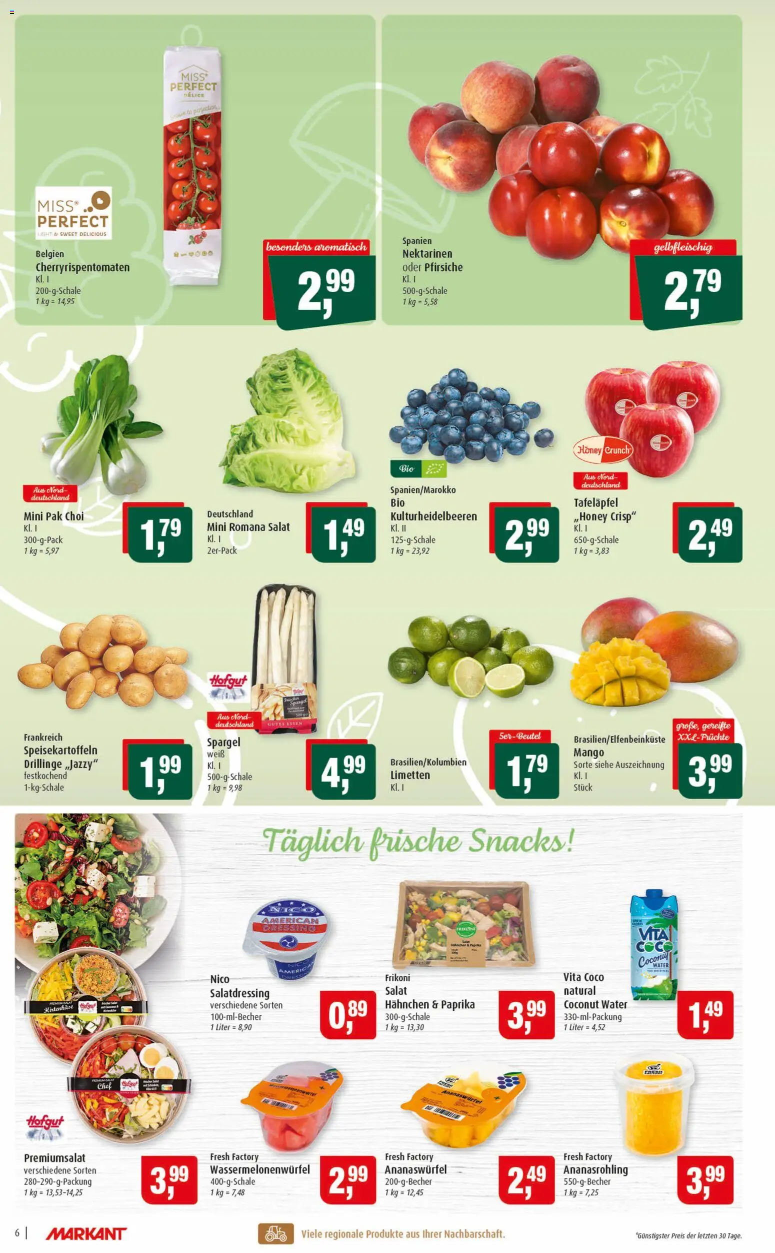 Markant Prospekt 	 – gültig ab 11.05.2026 | Seite: 6 | Produkte: Nektarinen, Dressing, Paprika, Mango