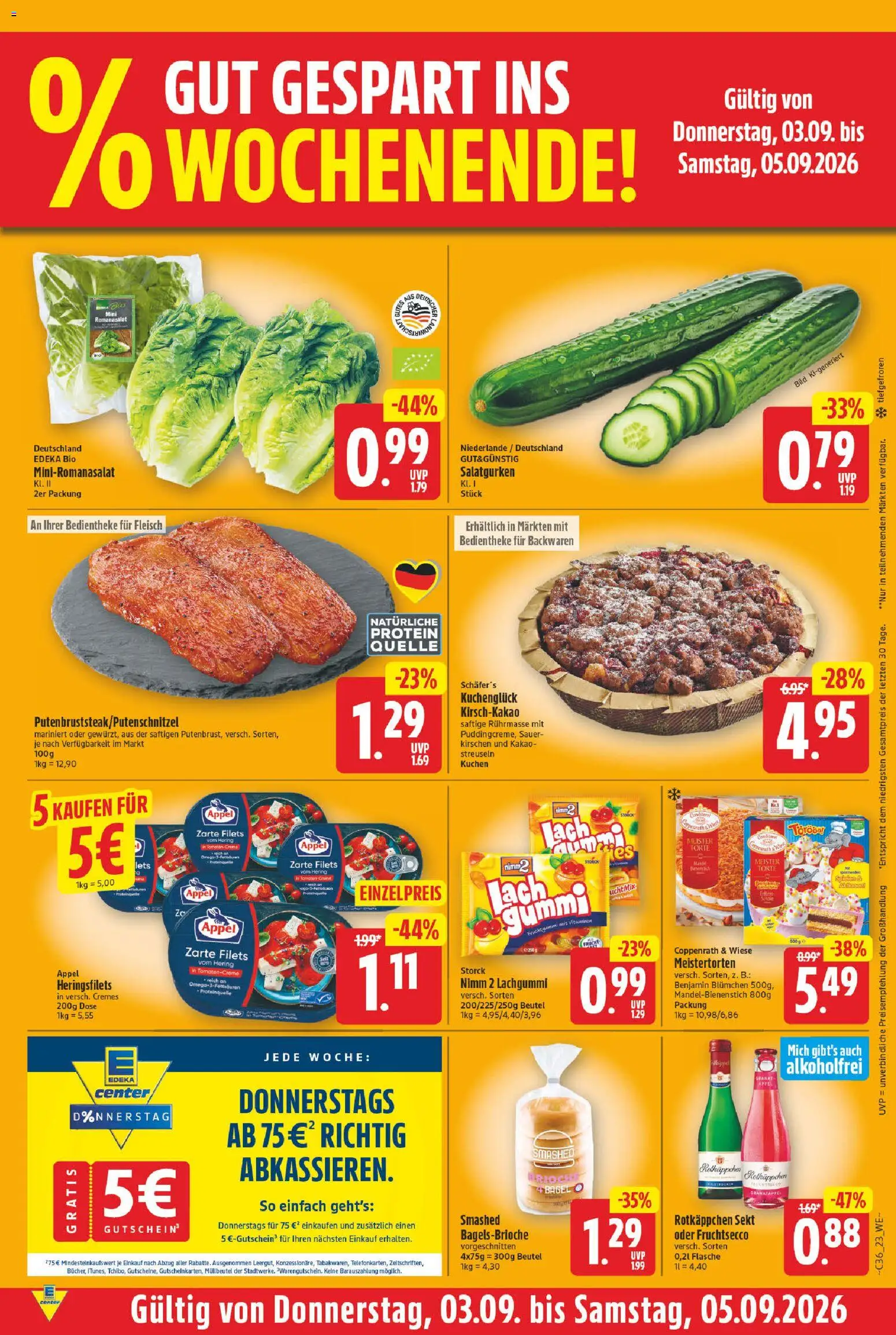 E center Prospekt – gültig ab 31.08.2026 | Seite: 29 | Produkte: Rotkappchen sekt, Äpfel, Kirschen, Rotkäppchen