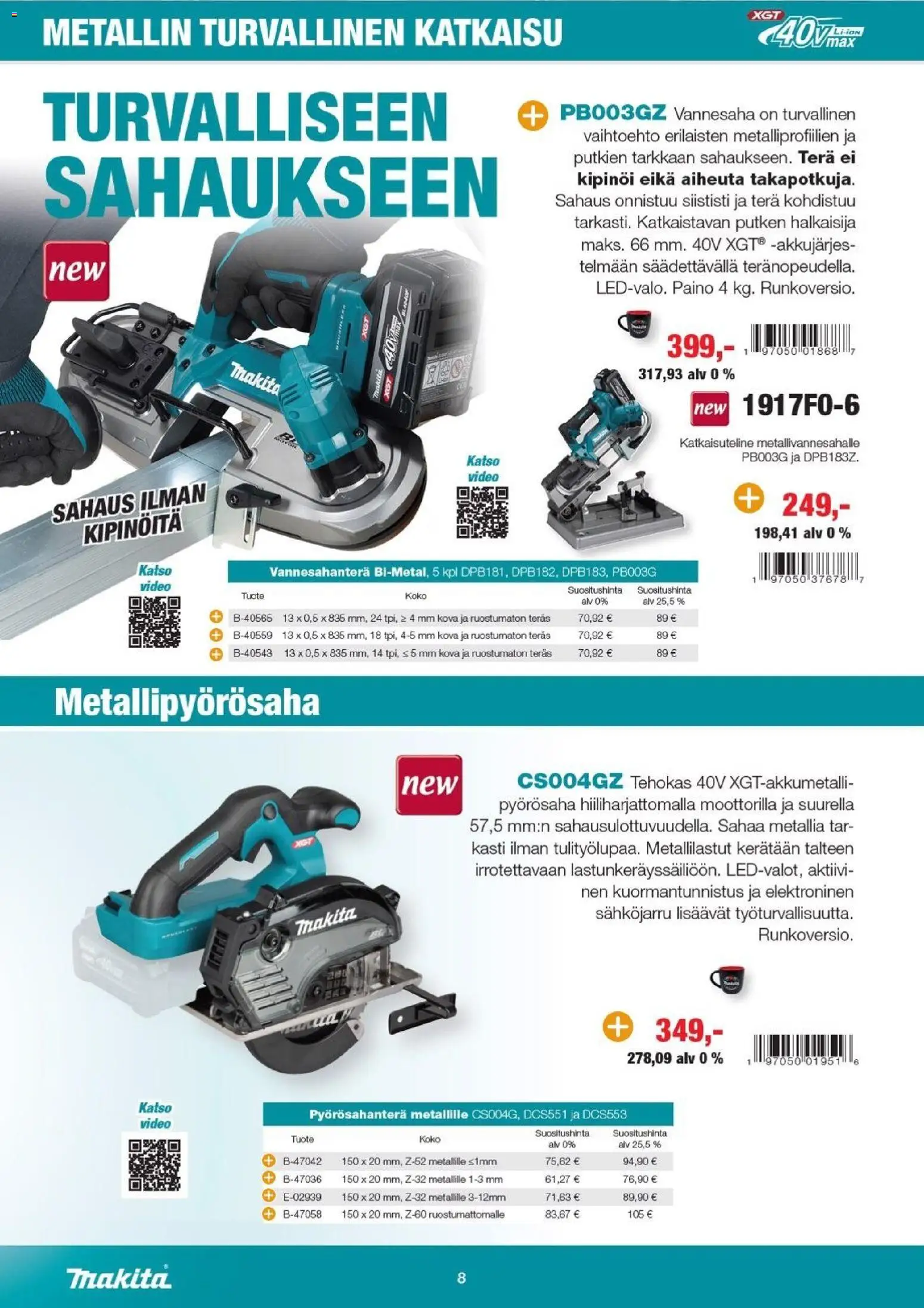 Makita tarjoukset – voimassa 02/10/2026 alkaen | Sivu: 8