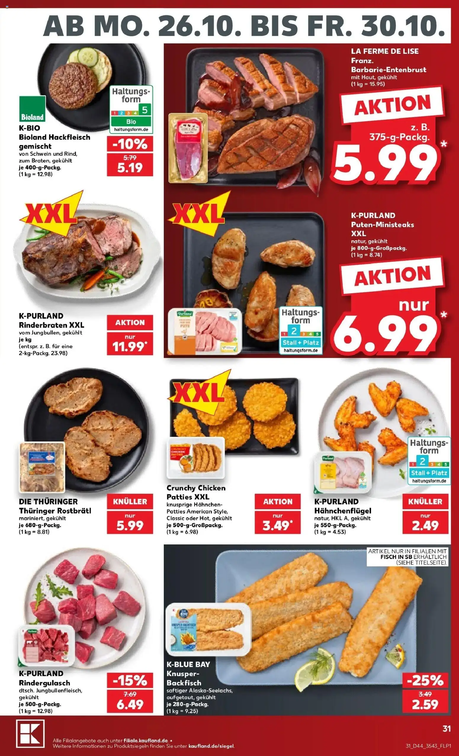 Prospekt Kaufland ab 26.10.2026 » Angebote Online zum Blättern | Seite: 31