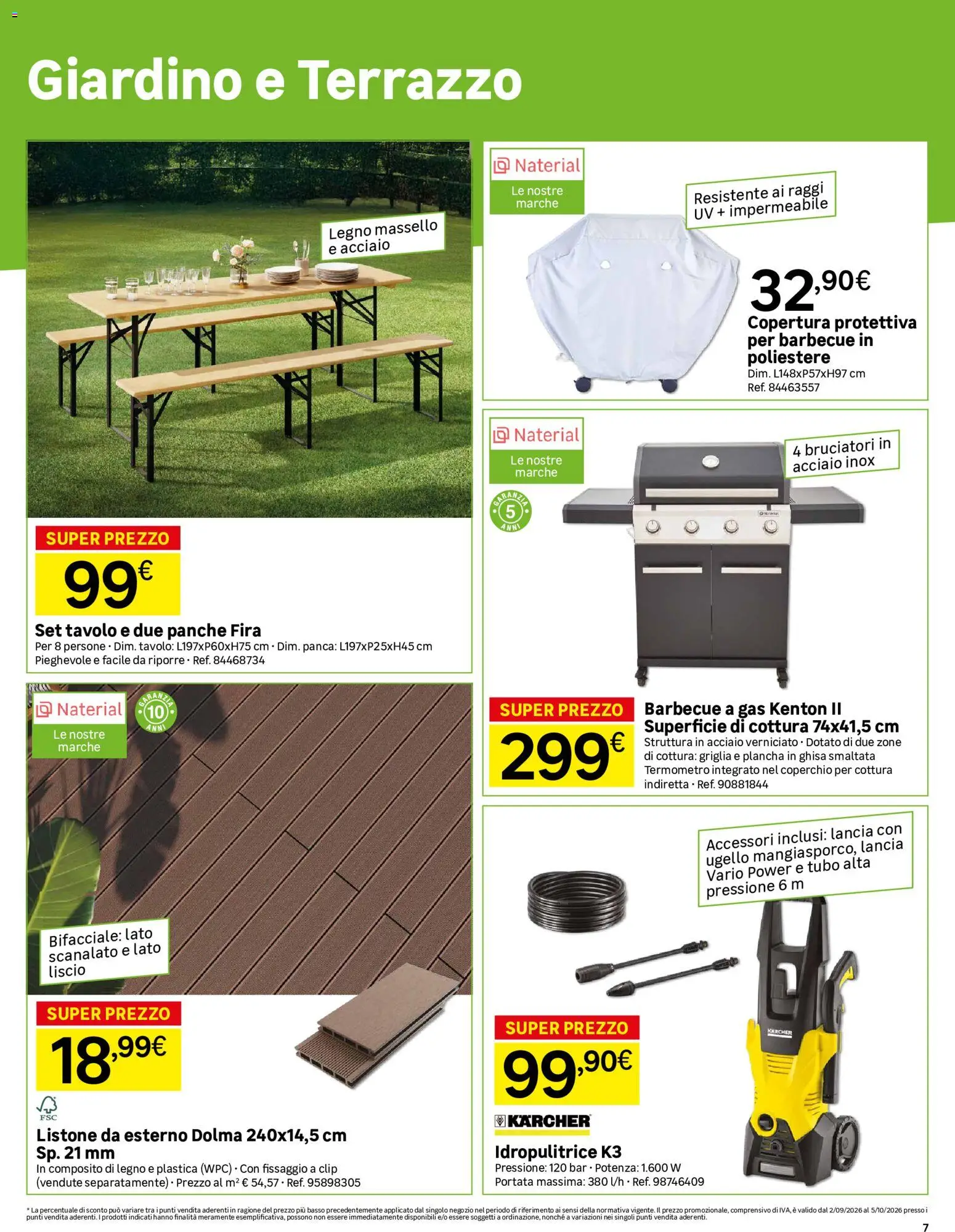 Volantino Leroy Merlin del 02/09/2026 | Pagina: 7 | Prodotti: Barbecue, Tubo, Basso, Termometro