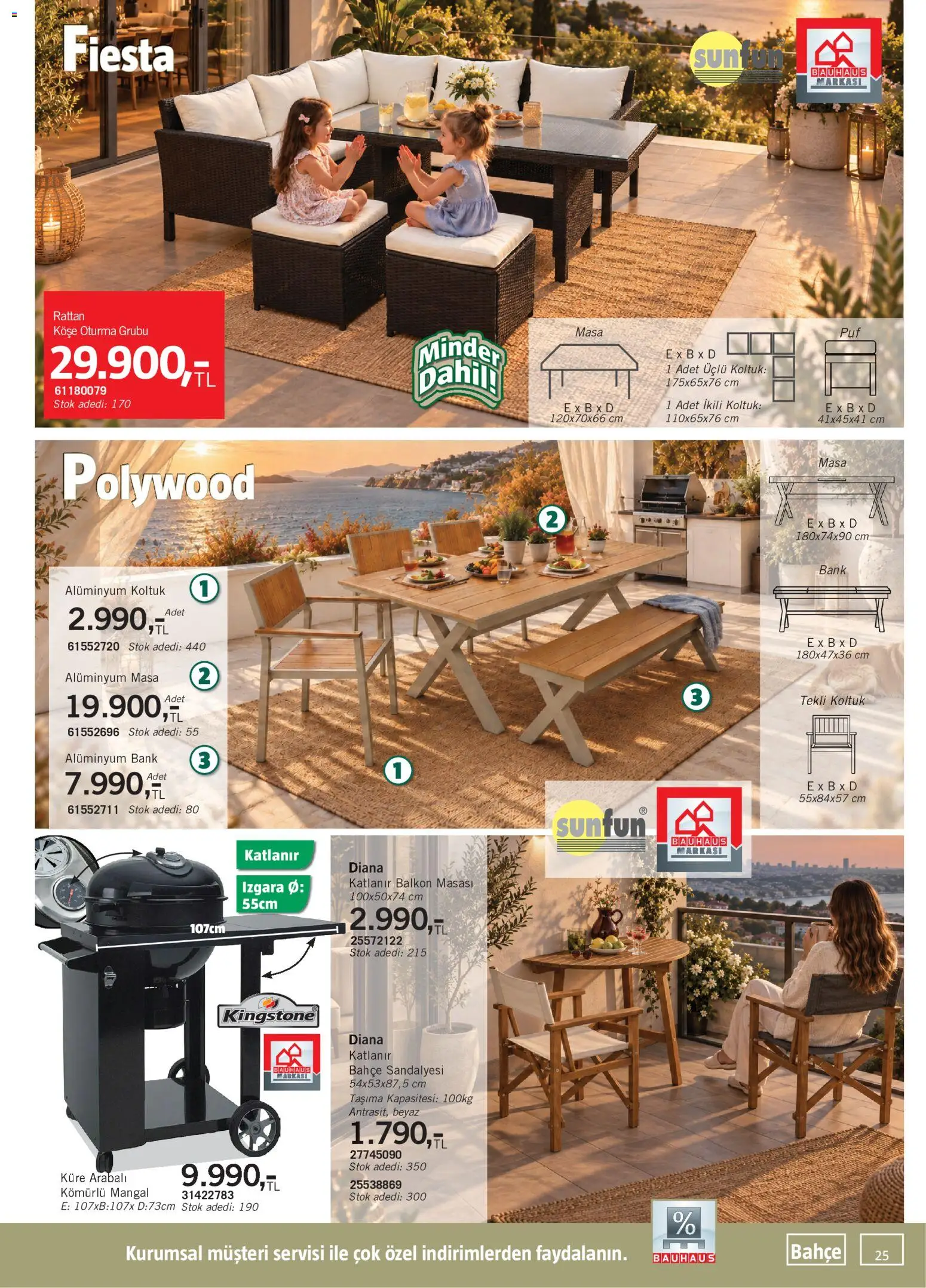 Bauhaus Katalog - 03 Ekim 2026 tarihinden itibaren geçerlidir | Sayfa: 25 | Ürünler: Koltuk, Masa, Küre, Izgara