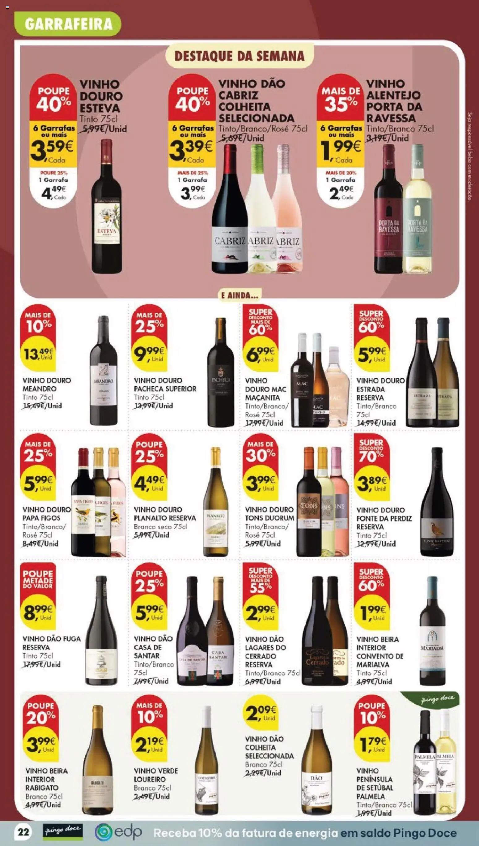 Pingo Doce Poupe Esta Semana Lojas Grandes │ válido de 22/09/2026 | Página: 22 | Produtos: Porta, Figos, Papa, Vinho