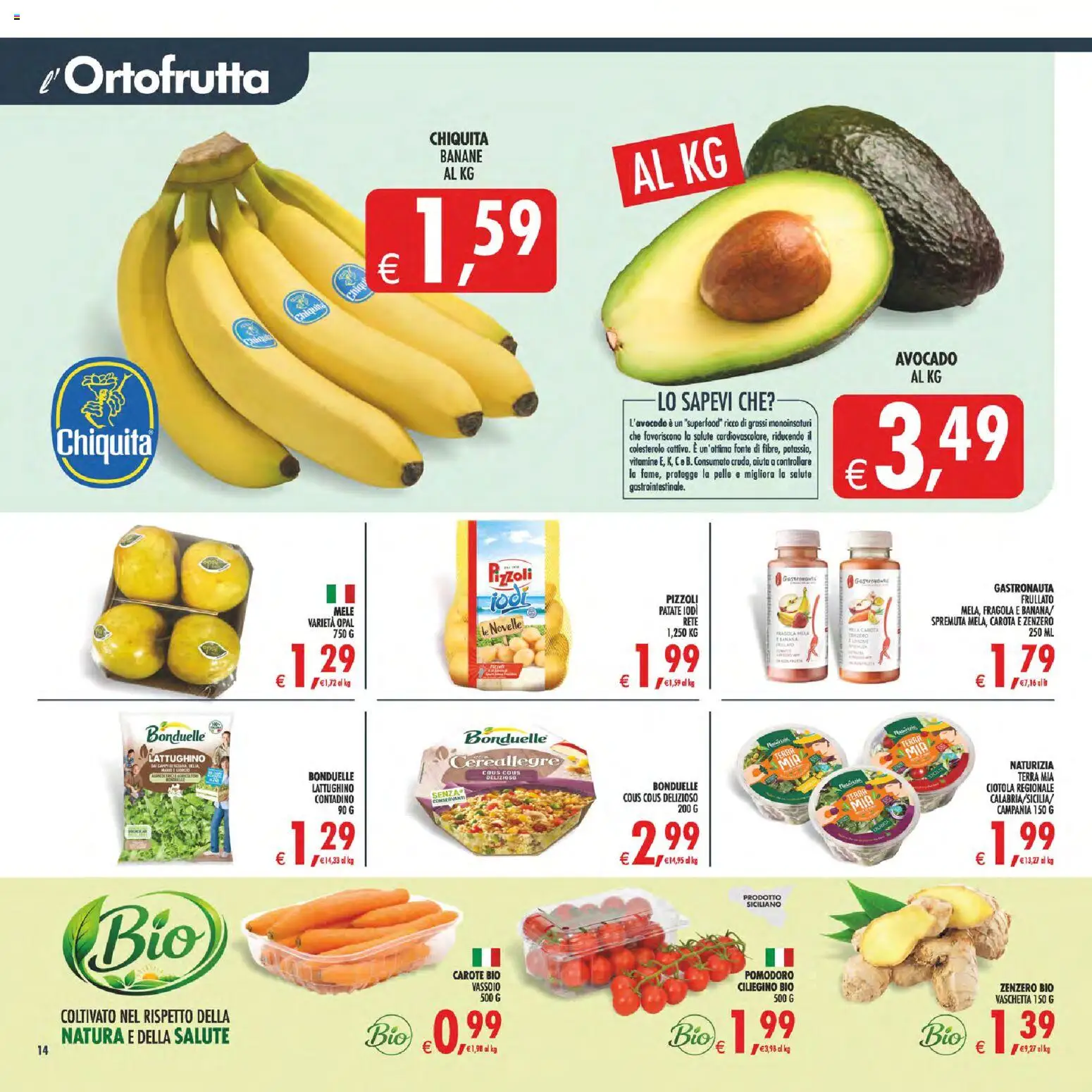 Volantino Decò del 07.04.2026 | Pagina: 14 | Prodotti: Mele, Banane, Vassoio, Ciotola
