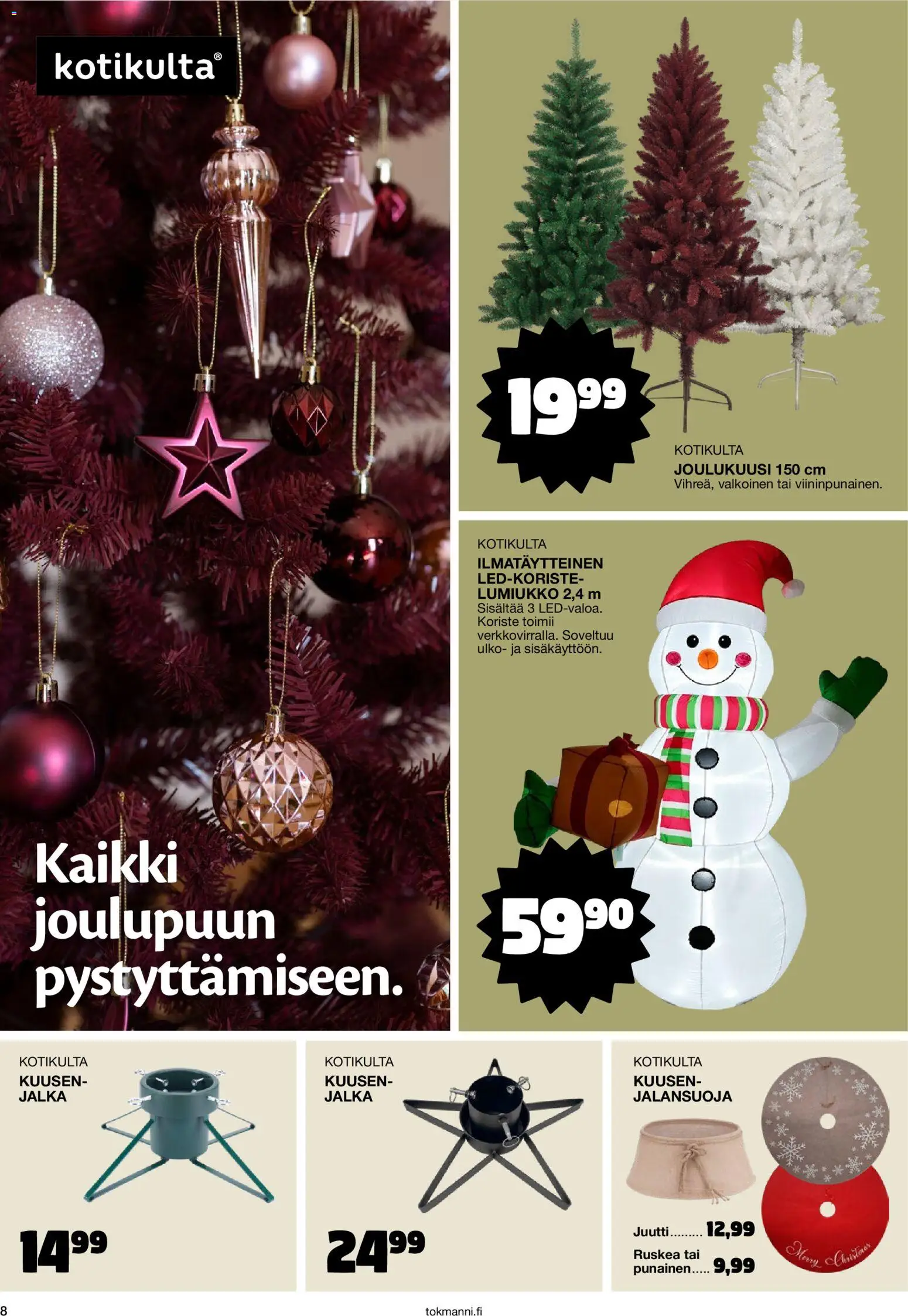 Tokmanni Joulukuvasto 2026 – voimassa 26/10/2026 alkaen | Sivu: 8