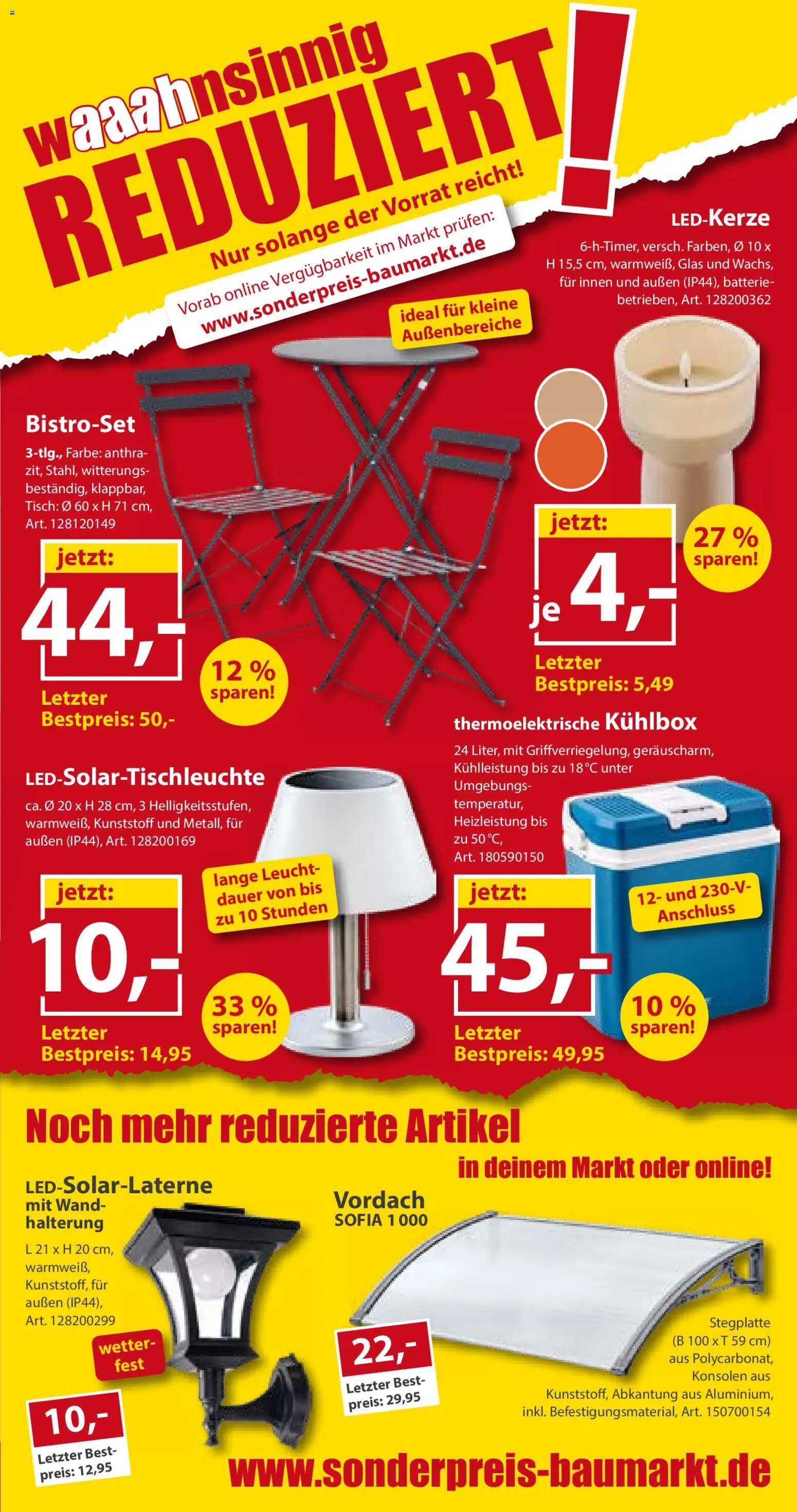 Sonderpreis Baumarkt Prospekt – gültig ab 29.08.2026 | Seite: 7 | Produkte: Tisch, Batterie