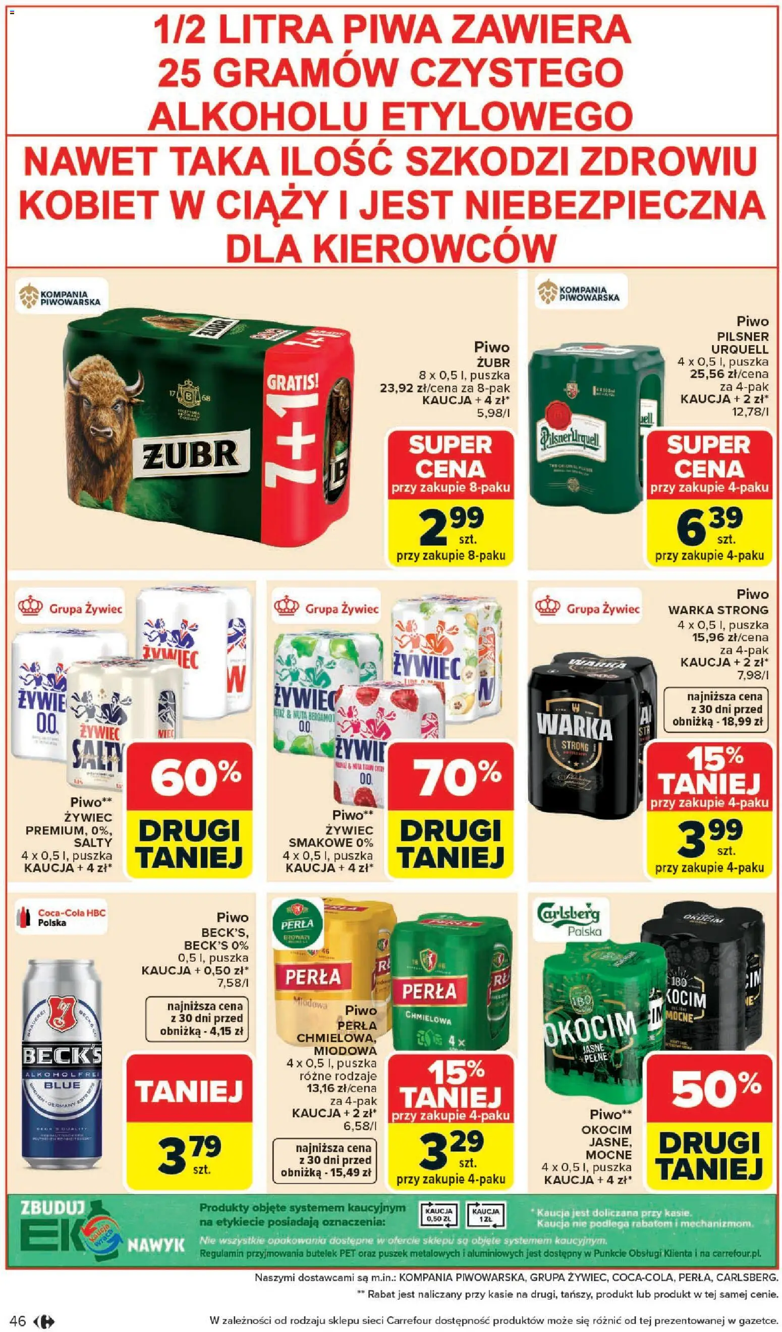 Carrefour gazetka od 25.05.2026 | Strona: 48 | Produkty: Warka, Piwo