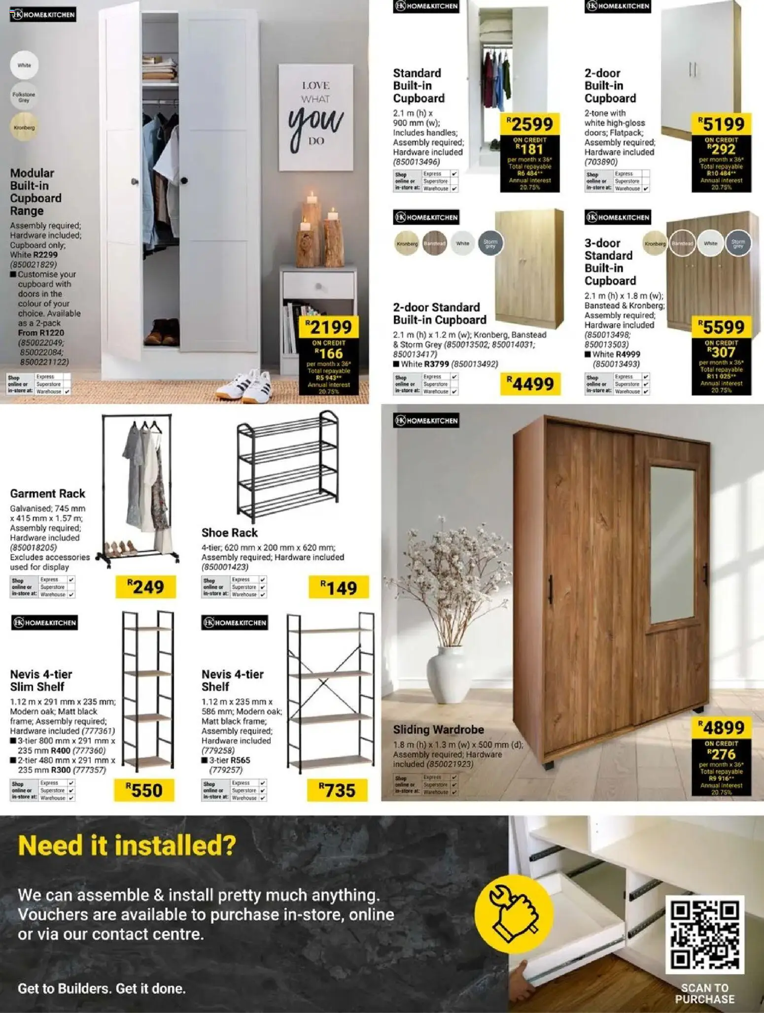 New Builders catalogue – valid from 19.05.2026 | Page: 17 | Products: Wardrobe, Shelf