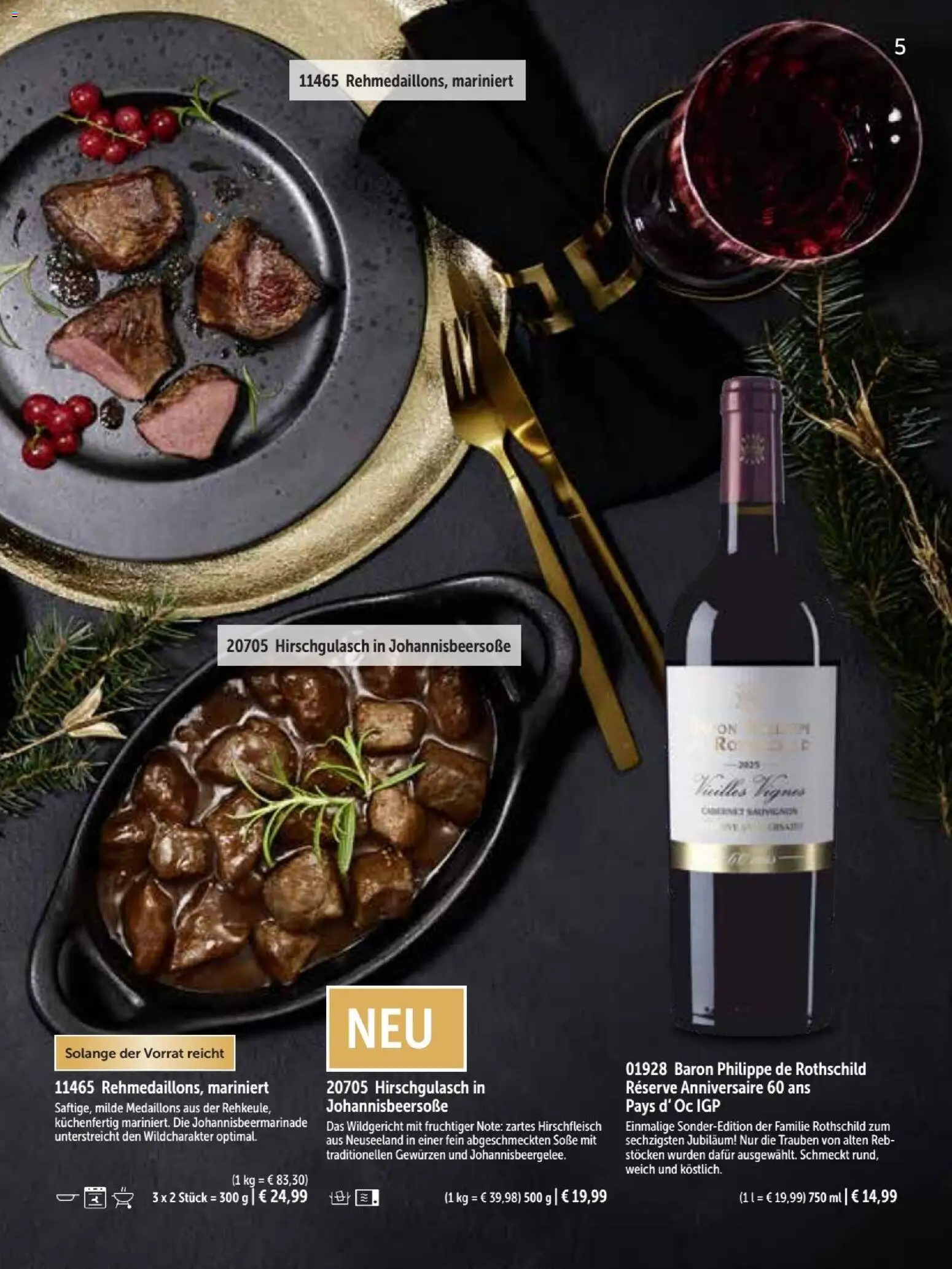 Bofrost Katalog Weihnachten 2026 – gültig ab 26.10.2026 | Seite: 5 | Produkte: Trauben, Soße