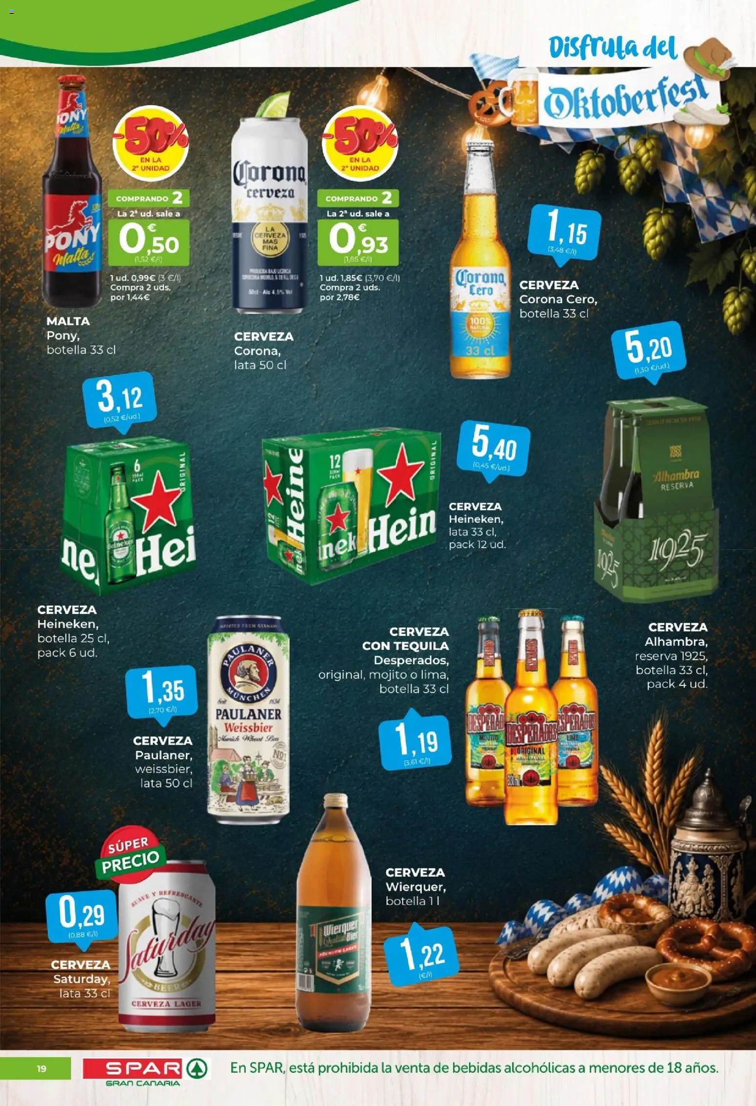 Spar folleto │ válido desde el 18/09/2026 | Página: 19 | Productos: Tequila, Cerveza, Bebidas