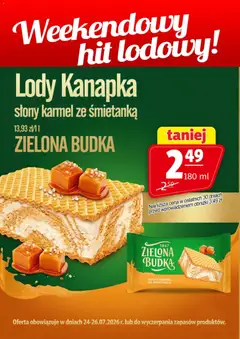 Pogląd oferty "Prim Market promocja - Lody Kanapka Zielona Budka" - ważna od 24.07.2026