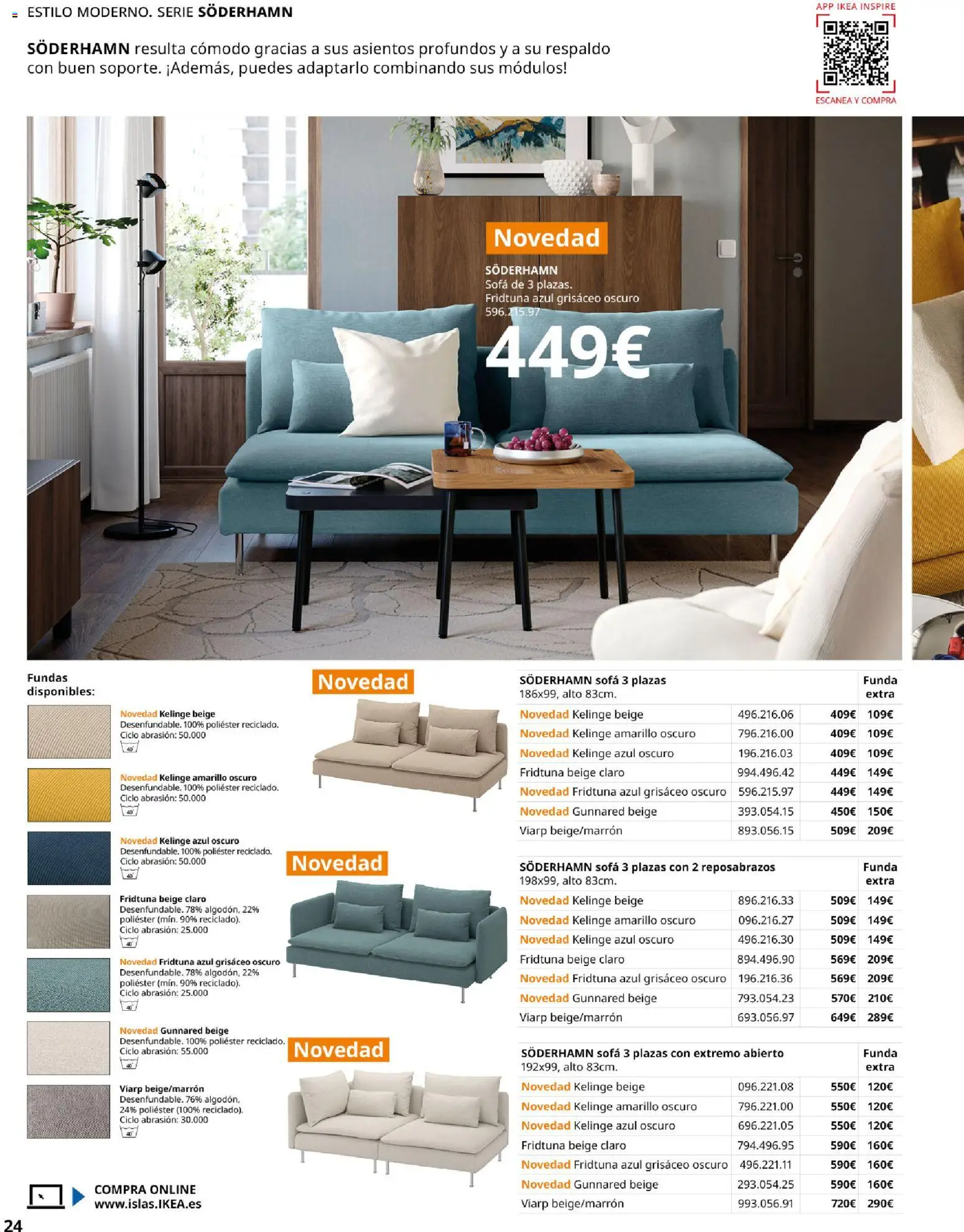 IKEA - Sofás │ válido desde el 28/09/2026 | Página: 24 | Productos: Funda, Sofá