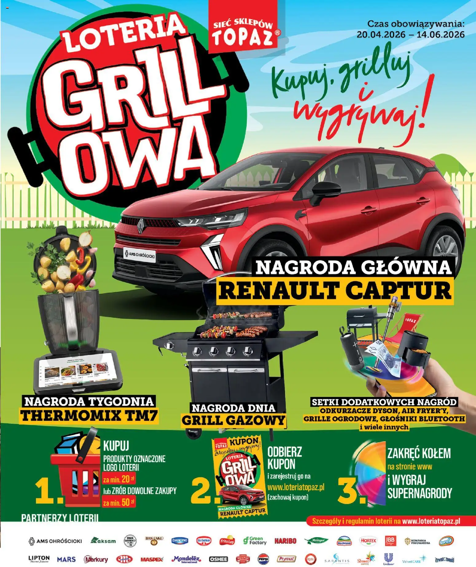 Topaz gazetka - MAZ od 30.04.2026 | Strona: 3 | Produkty: Grill, Pepsi, Grill gazowy