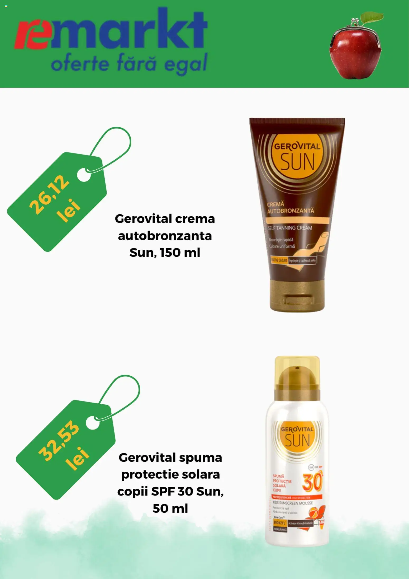 Noul catalog Remarkt – valabil de la 01.07.2026 | Pagină: 5 | Produse: Cremă, Protecție solară, Cacao, Apă