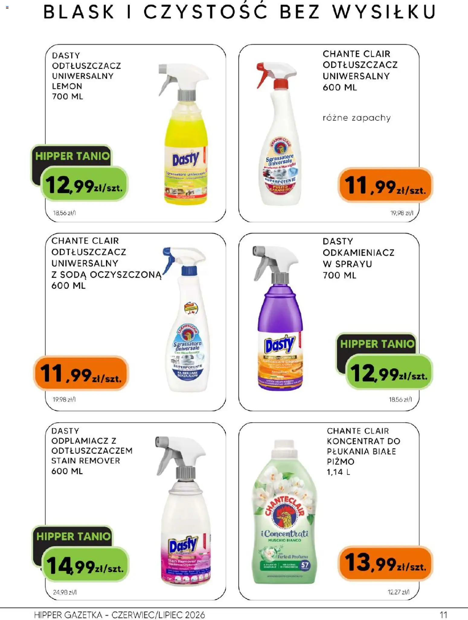Hipper gazetka od 26.06.2026 | Strona: 11 | Produkty: Soda oczyszczona, Odplamiacz
